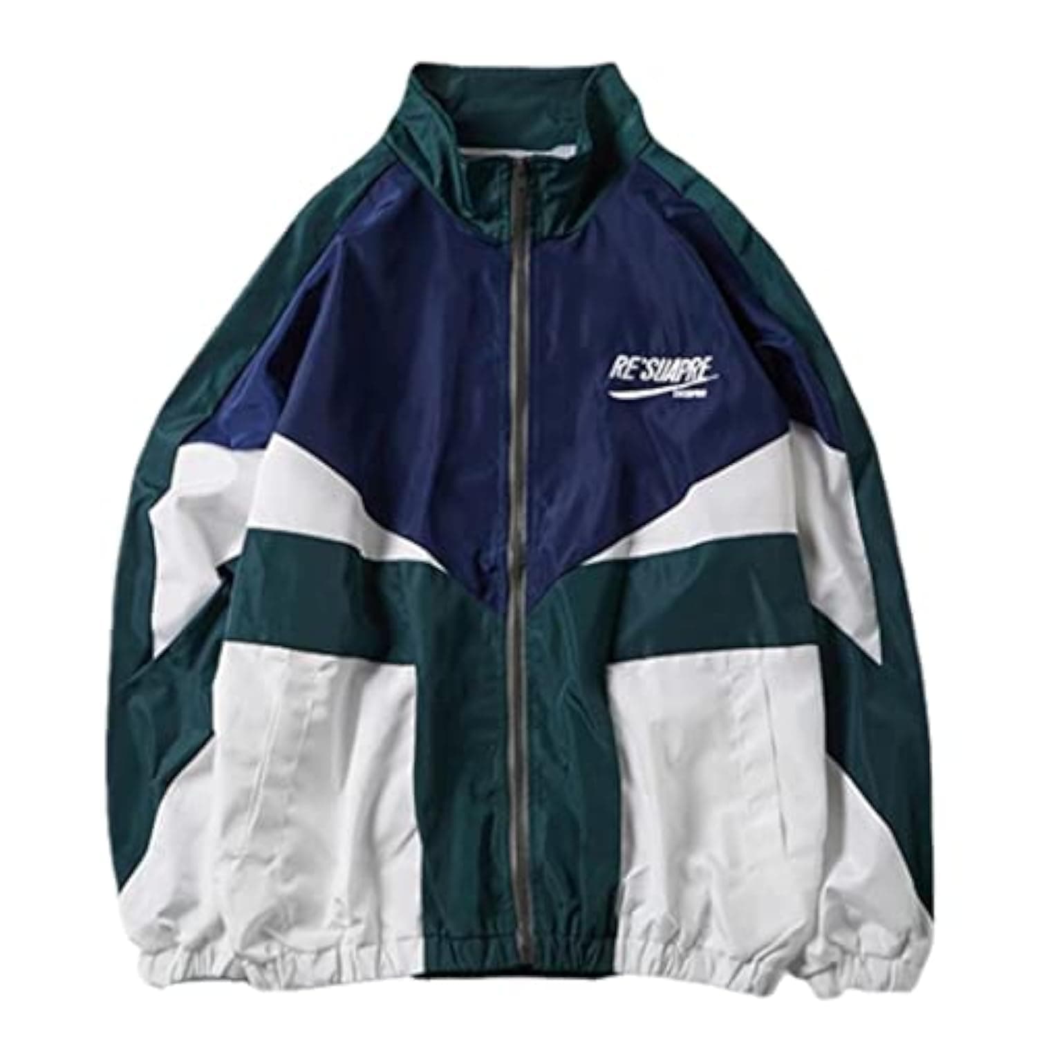 Y2K Jacket for Women - Zip Up Oversized Lightweight Varsity Jacket