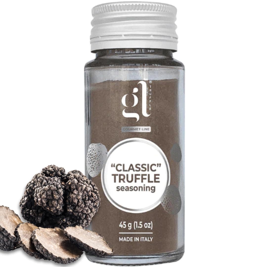 GL Truffle Gourmet Line -Classic Truffle Seasoning, 45 g (1.6 oz), Exquisite Mixed Spices & Seasonings, Pasta Seasoning, Pizza Seasoning, Product of Italy