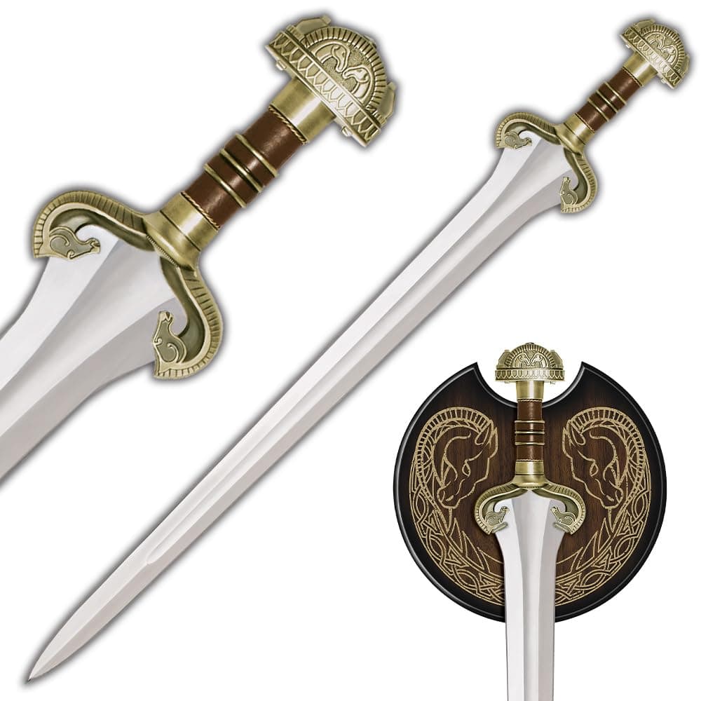 United Cutlery The Lord of The Rings Sword of Eowyn | Officially Licensed Replica | Stainless Steel Blade | Metal Handguard and Pommel | Cast Metal Hilt | LOTR Collectible for Display | Length 36 1/2"