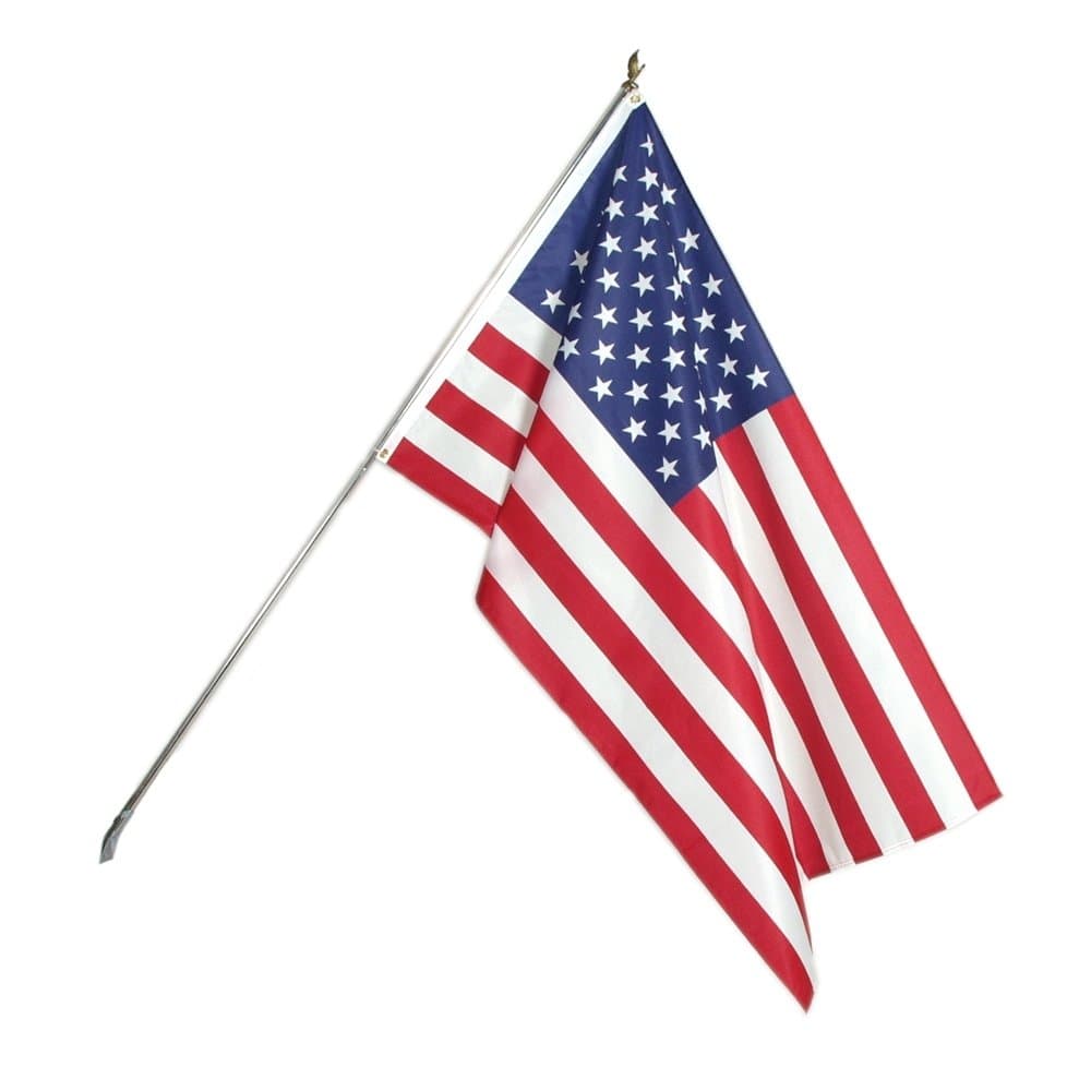 USA Flag Kit, 2-Feet by 3-Feet - Polyester - 25121B