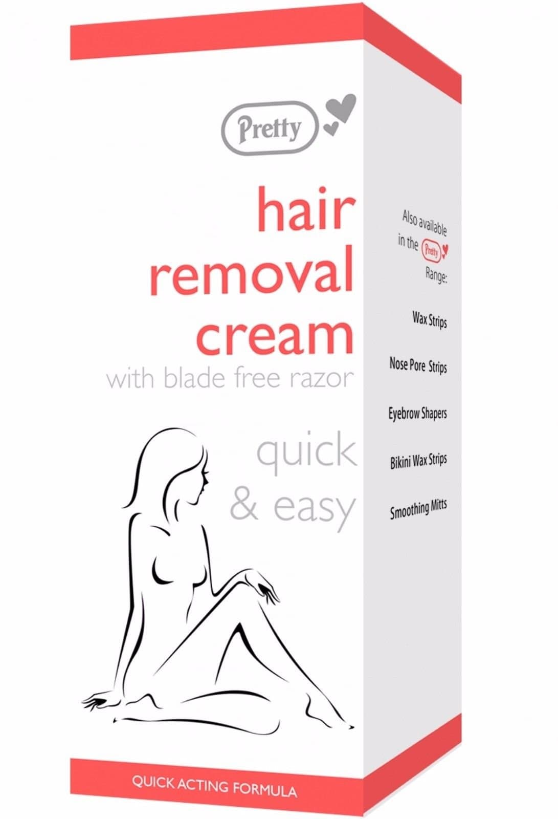 PRETTY SMOOTH HAIR REMOVAL CREAM WITH BLADE FREE RAZOR 200ML