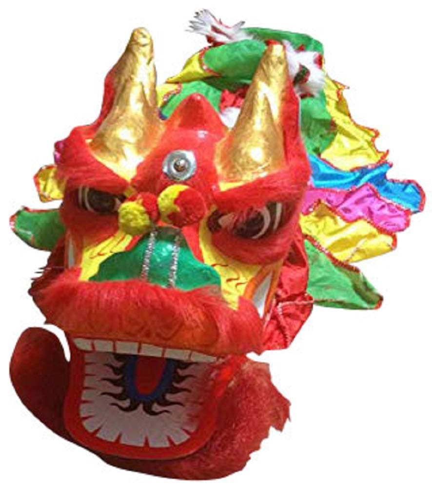 Chinese Dragon Head for Petite Boys or Girls 12 to 16 Years Old, Chinese New Year Decoration