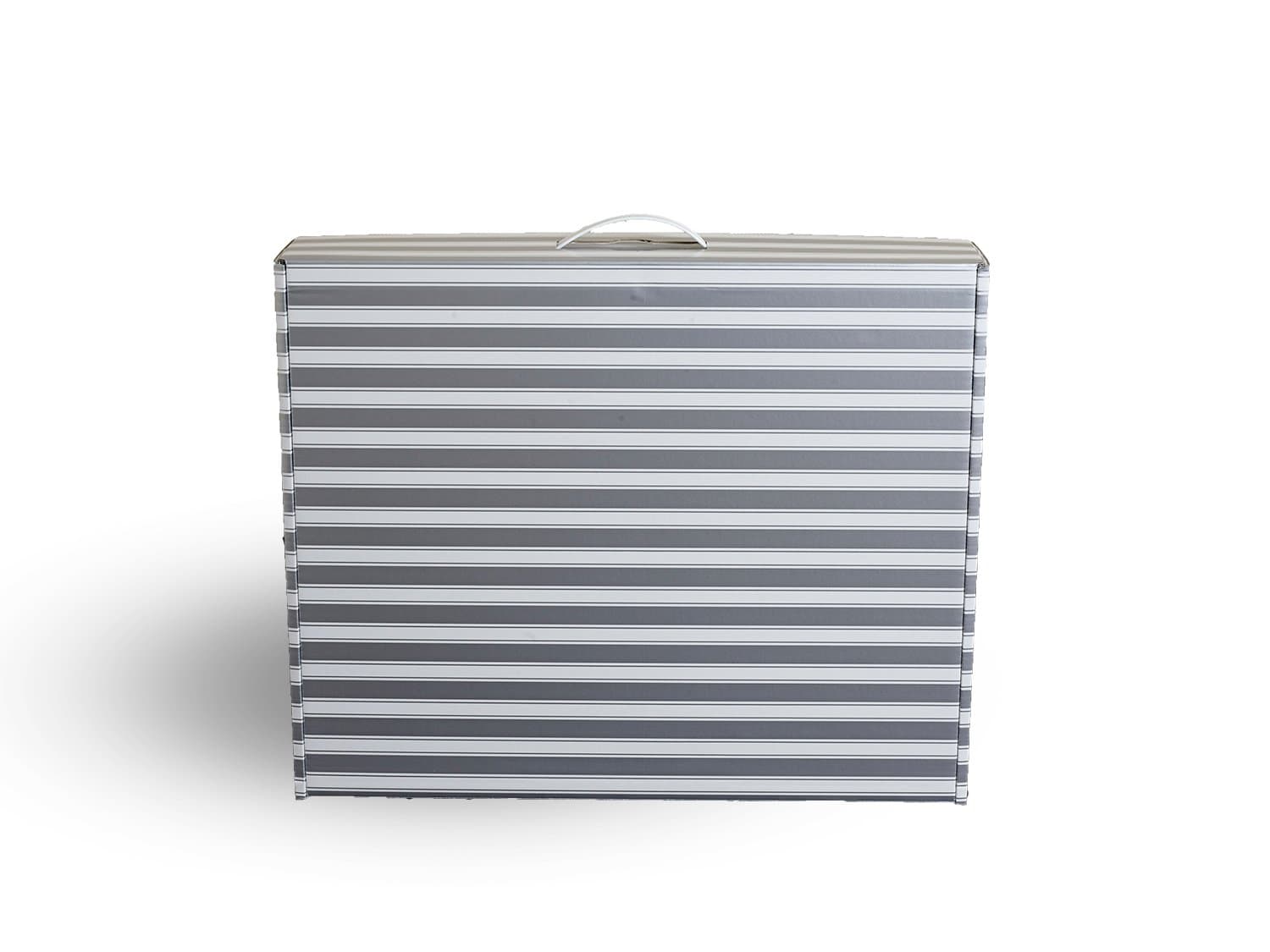 Silver & White Striped wedding dress airline travel storage box 51x43x10cm with 10,20 or 40 Large sheets Acid free tissue included (just click "2 NEW" for the 20 and 40 options)