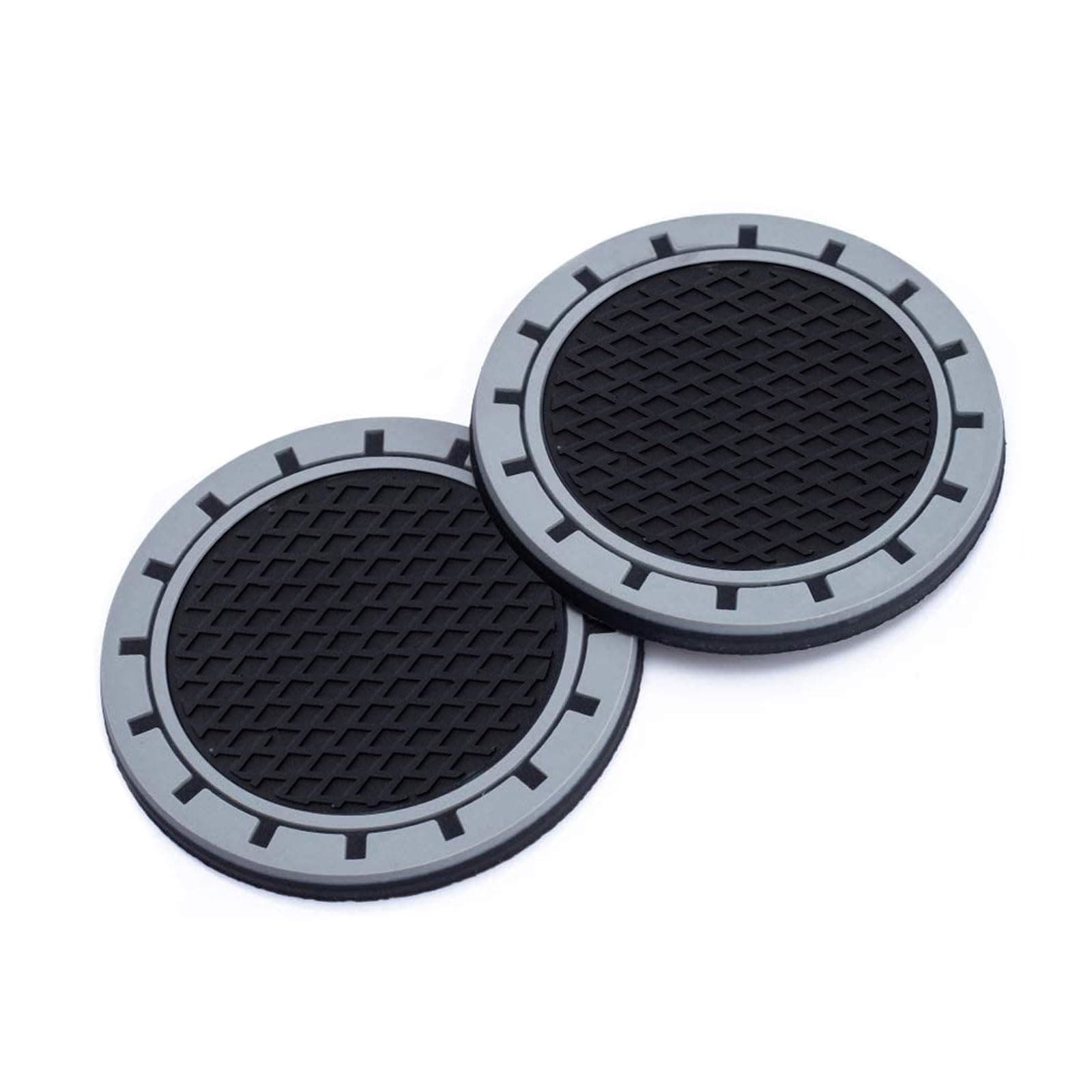 LAWMM for Jaguar Car Cup Holder Coaster,Cup Holder Insert Coaster for Jaguar XE XEL XF XFL XJ F-PACE F-Type Series,Anti Slip Car Cup Coaster Car Accessories,Black