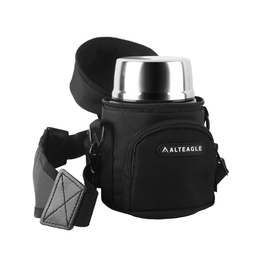 Lunch Bag for Thermos Stainless King 16 Ounce Food Jar Tote Bag Lunch Carrier Container With Carrying Handle and Shoulder Strap (Bottle Not Included)