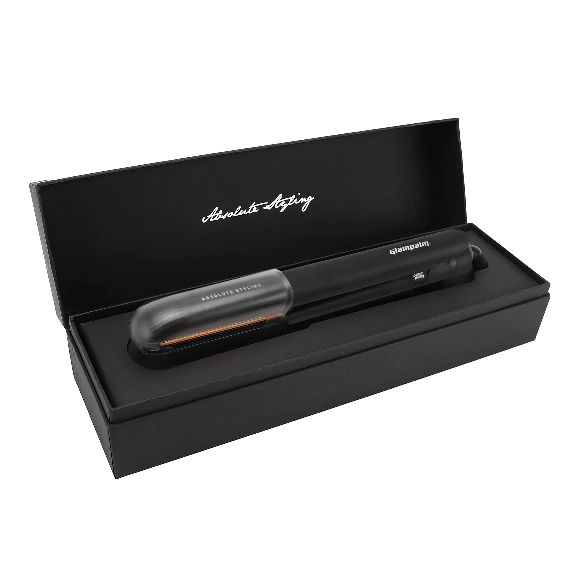 Glampalm 1" Simpletouch Ceramic Professional Hair Iron, Instant Heat in 10 Seconds, Auto Shutoff in 35 Seconds, Touch Activation, Made in Korea