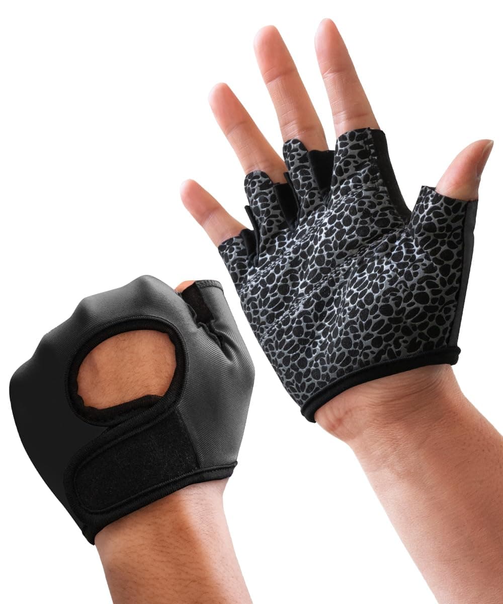 Gym Gloves for Women & Men - Fingerless Workout for Weightlifting, Lightweight Breathable Fitness for Sports