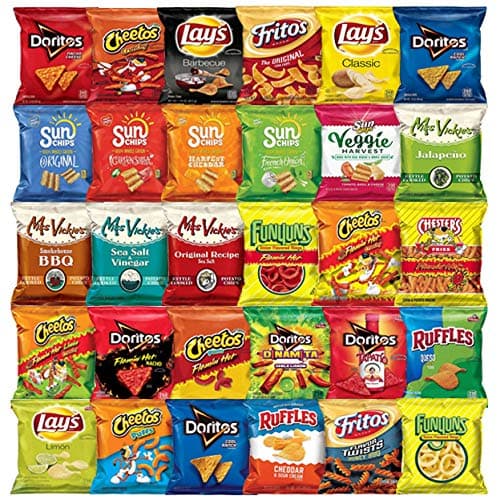 LUV Box - America's favorite Chips Variety (Big Grab), Assortment of Chips including SunChips, Miss Vickie's Kettle Cooked Potato Chips & More pack of 30