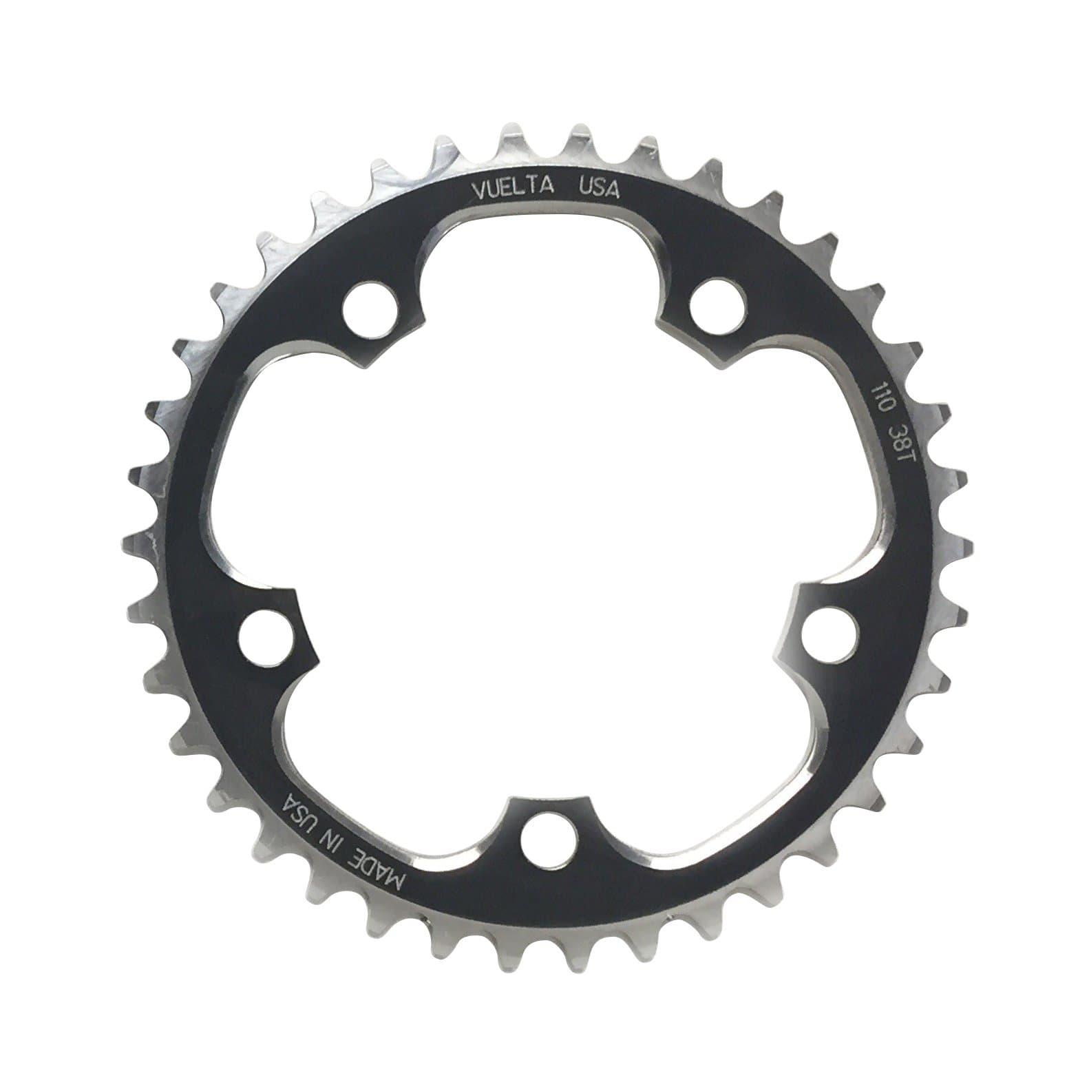 Vuelta SE Flat 110mm/BCD 36T Chain Ring, Black