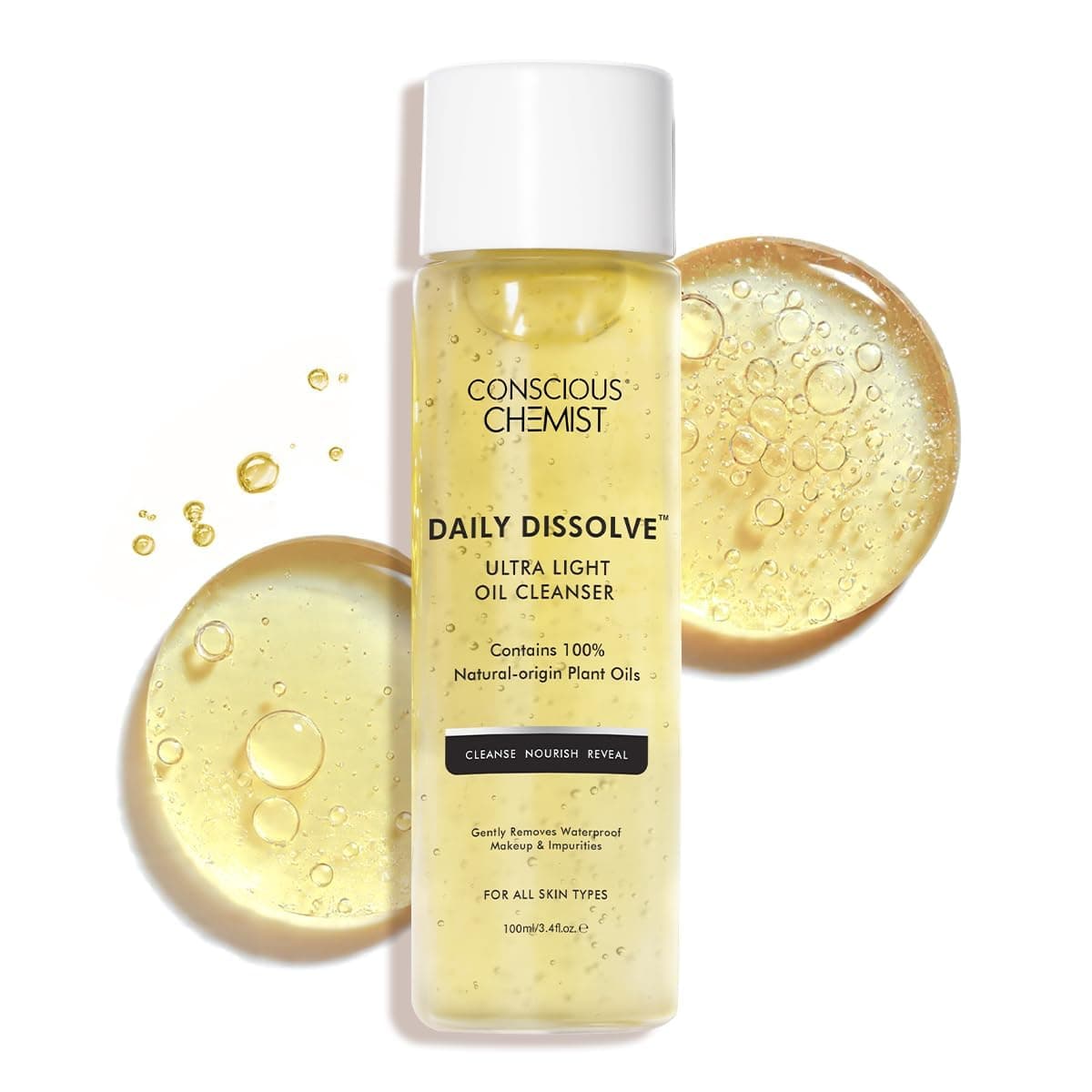 Makeup Remover Oil Cleanser|130 Ml|Face Wash, Cleanser Oily Skin, Makeup Remover. Men & Women. Removes Waterproof Makeup, Spf & Impurities. Soft & Glowing Skin - Daily Dissolve