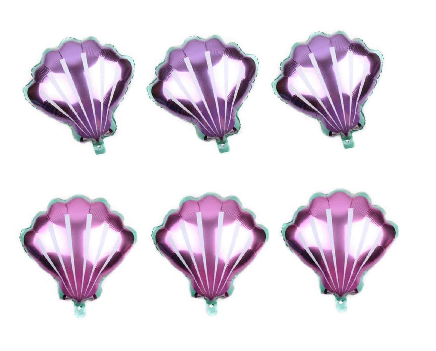 6pcs Shell Foil Balloons Aluminum Party Balloons for Wedding Birthday Party Decorations