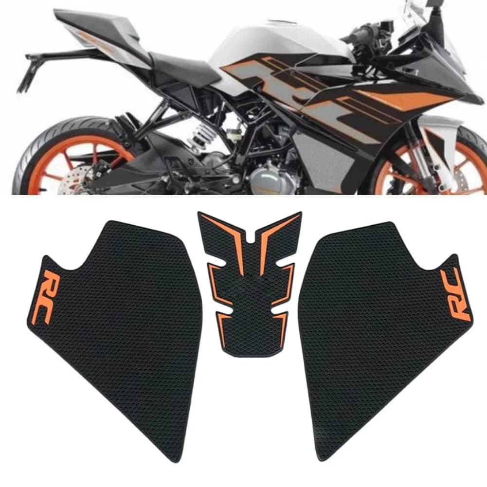 Motorcycle For KTM 390RC RC390 RC 390 Motorcycle Fuel Tank Pad Rubber Non-Slip Protector Sticker Side Traction Kneepad Decal Kit