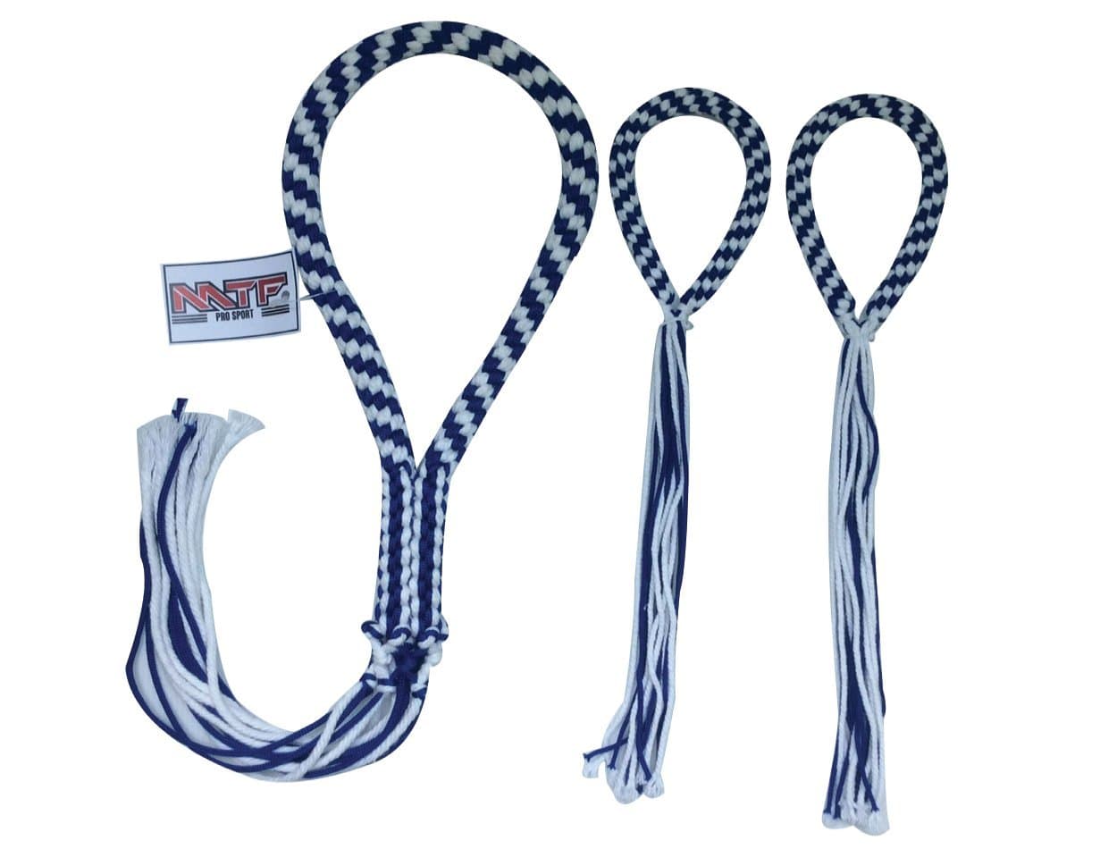 MTF MONGKOL & PRAJIAT Armband Muay Thai Boxing Traditional Headband/Set MONGKHOL MONGKON Lucky Fighter Thailand K1 Kickboxing MMA Boxing Fitness Gears - Blue and White