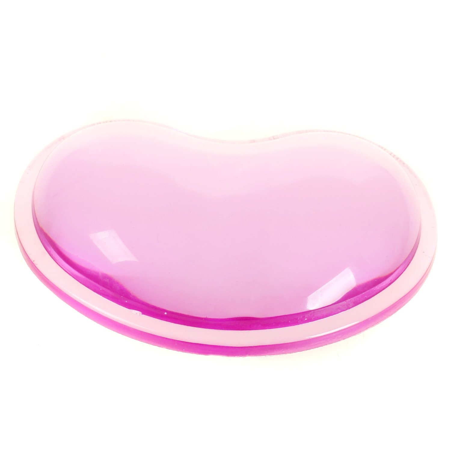 HIMRY Crystals Gel Mouse Wrist Rest, Anti-Fatigue Soft Silicone Heart Shaped Mouse Wrist Support, Comfort Transparent Flex Rest Hand Rest Mouse Wrist Support Pad, KXC5112 Purple