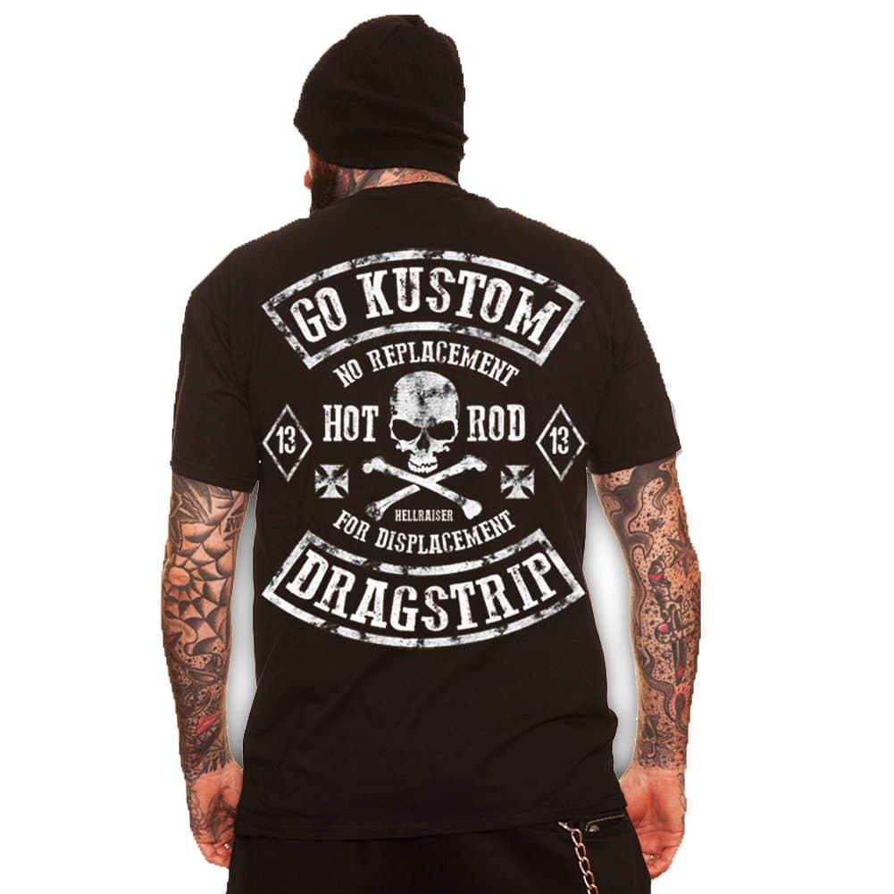 Dragstrip Clothing Biker Print Rocker Hotrod t`Shirt