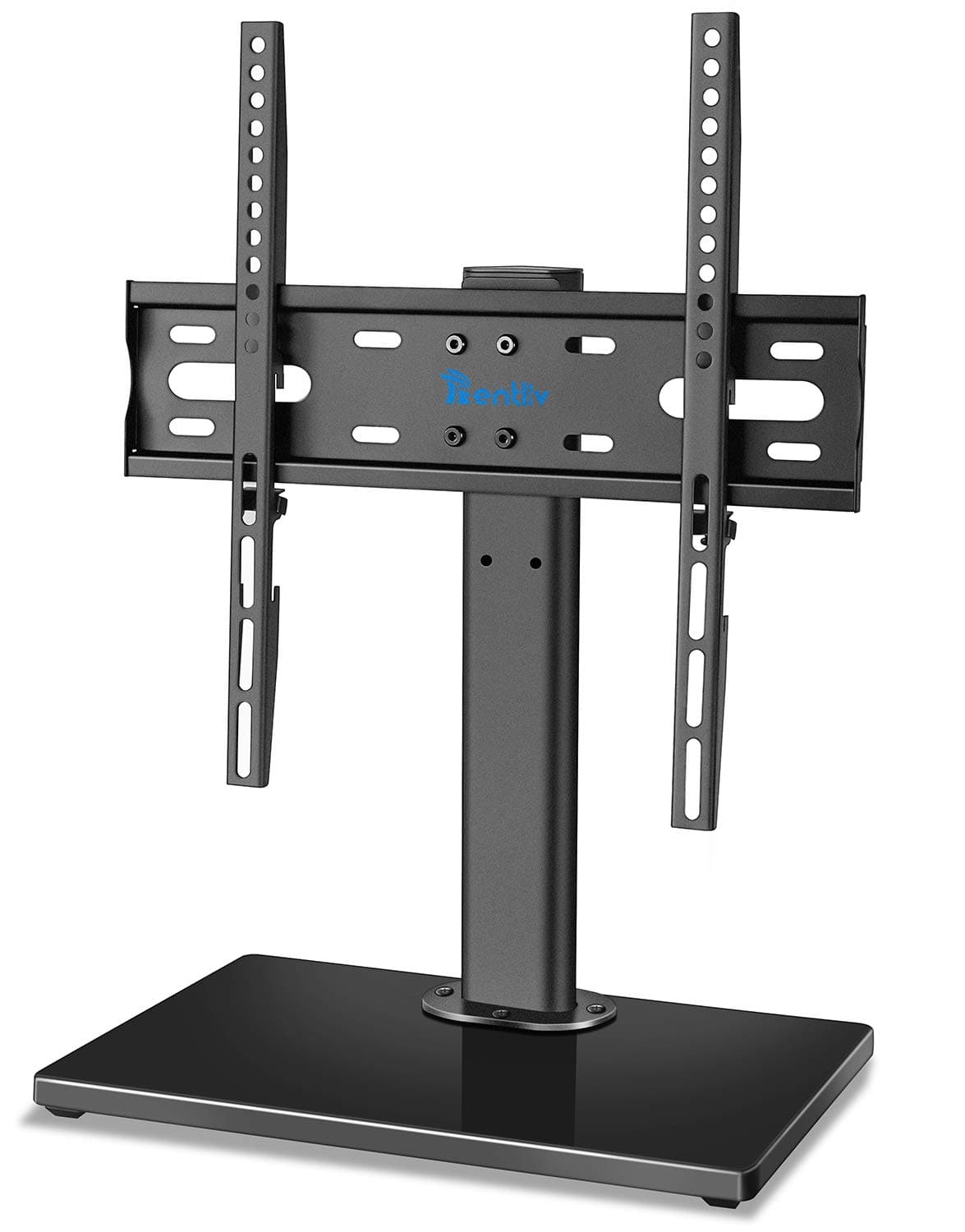 Rentliv Wooden Base Universal TV Stand- Swivel Tabletop TV Mount Stand for 37 to55 inch TVs, Height Adjustable TV Base Stand, Max VESA 400x400mm