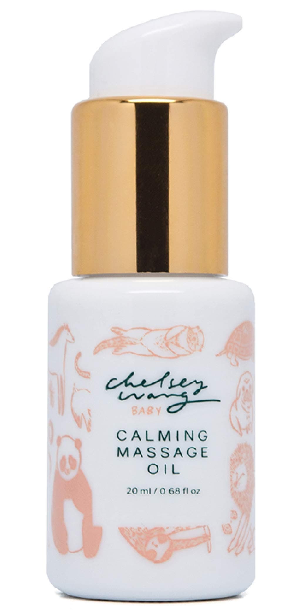 Baby Calming Massage Oil, All-Natural, Organic and Vegan, 0.68 fl. oz.