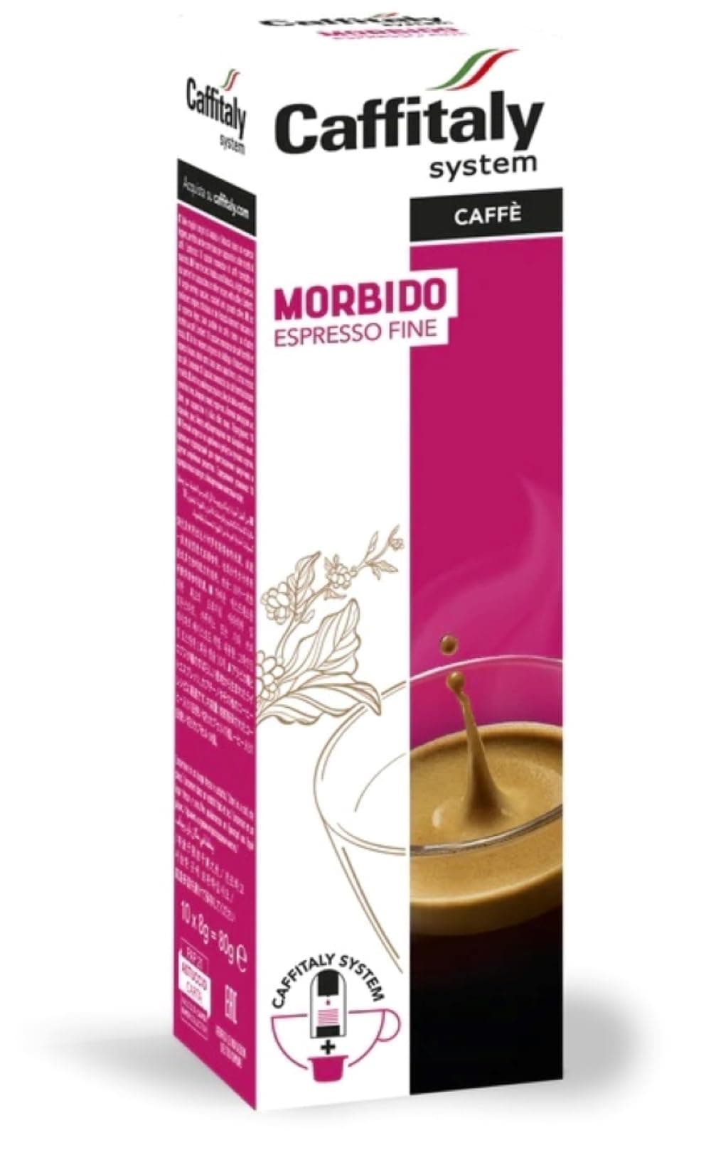 Caffitaly Morbido Coffee Capsules (8 Packs of 10)