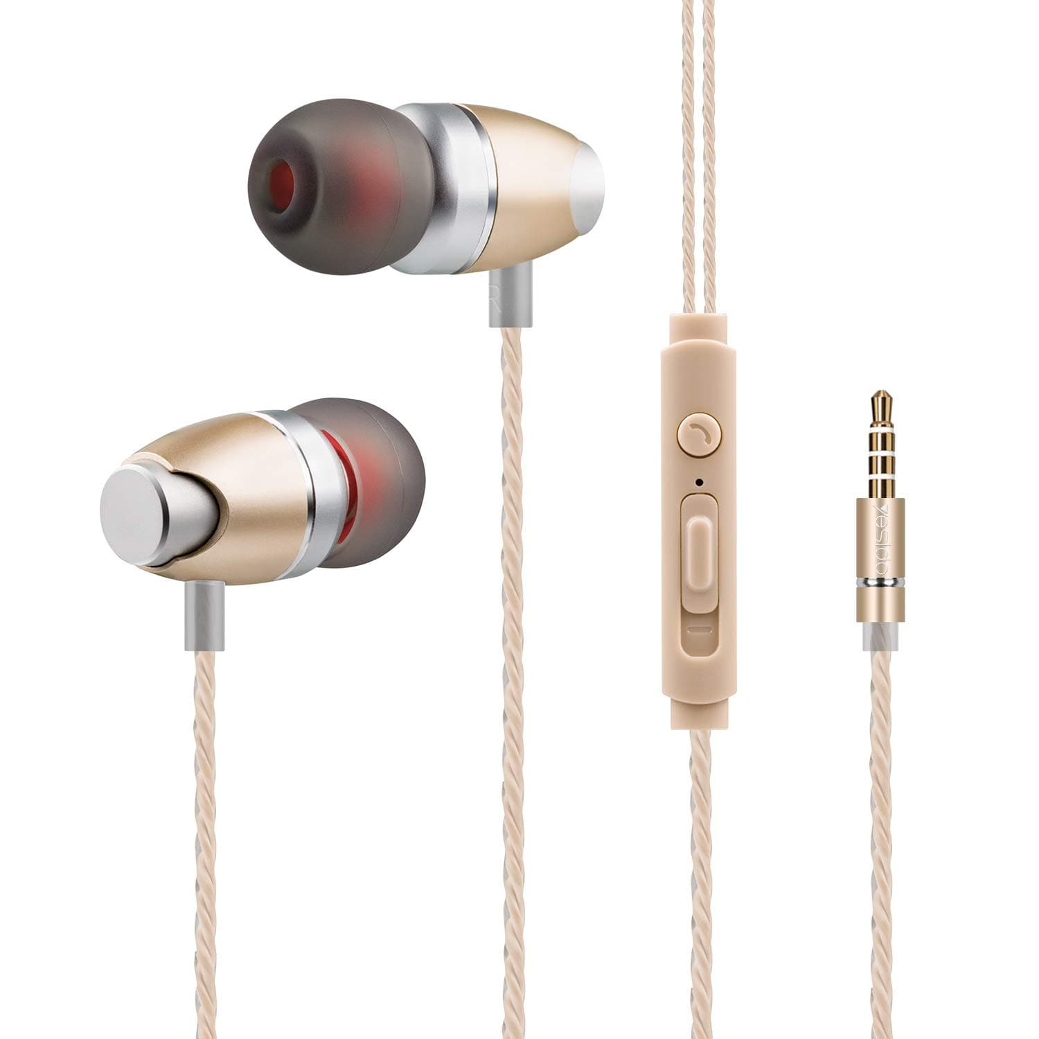 Yesido Wired Earphones Handsfree in-Ear Clear Sound Headphones for All iPhone/Android Smartphones