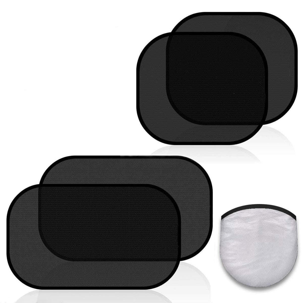 Car Sun Shades for Baby 4 Pack, Car Window Shade Blinds Covers for Kids Pets with UV Rays/Sun Heat/Glare Protection, Car Sunshades Shield with Breathable Mesh Visor for Side Rear Full Window