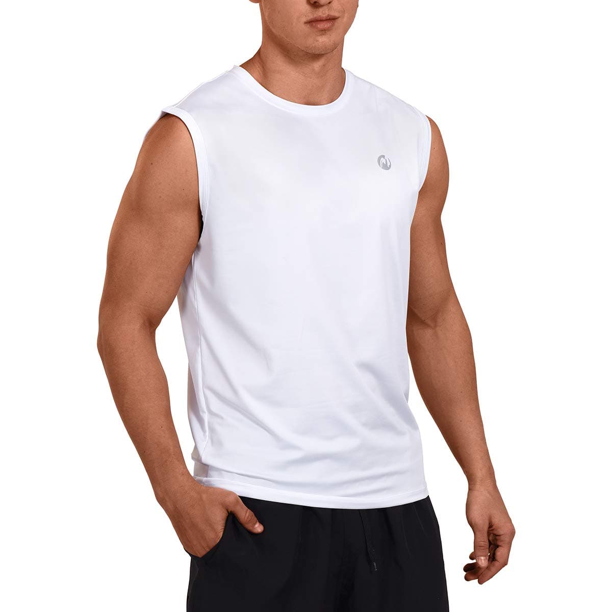M MOTEEPIMens Sleeveless Muscle Shirts Workout Athletic Gym Tank Tops Quick Dry