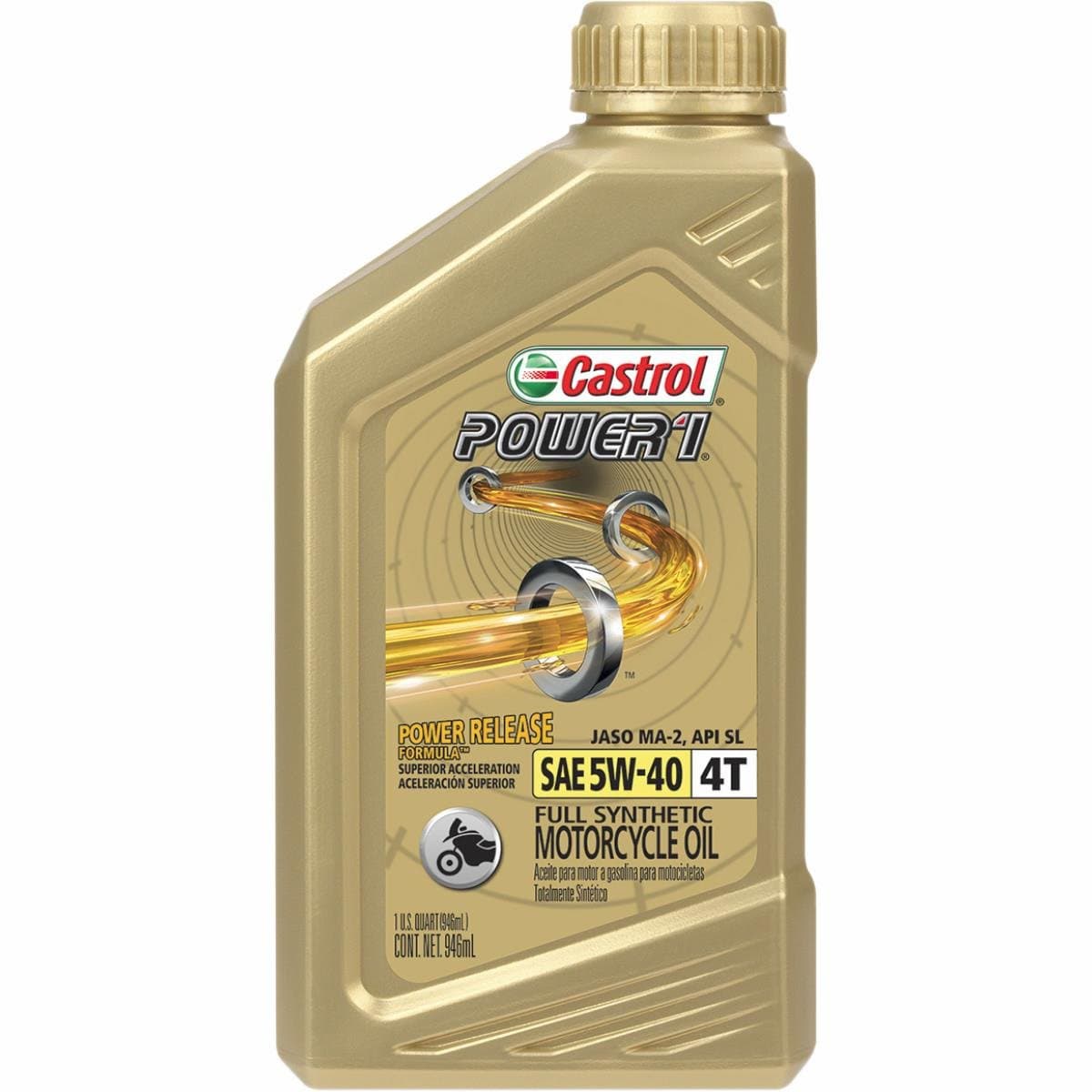 Power 1 Racing 4T Motorcycle Oil - 5W40-1qt. 06113