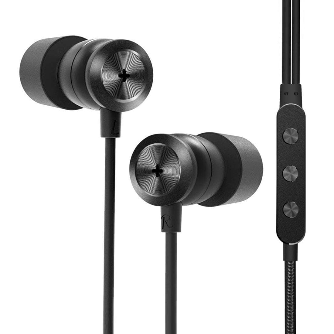 GGMM Triple Driver In-Ear Earphones, Headphones with High Fidelity Resolution, Memory Foam Noise Cancelling Earbuds, HiFi Sound,Deep Bass, 3.5mm In-Line Remote, for Smartphones/PC/Tablet
