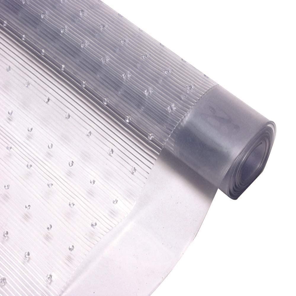 AQS INTERNATIONAL Heavy Duty Plastic Carpet Protector Floor Mat Plastic Clear Guard Protector Sheet Home Office Hallway Kitchen Runner Clear Vinyl Plastic 20 FT Long Width 27"