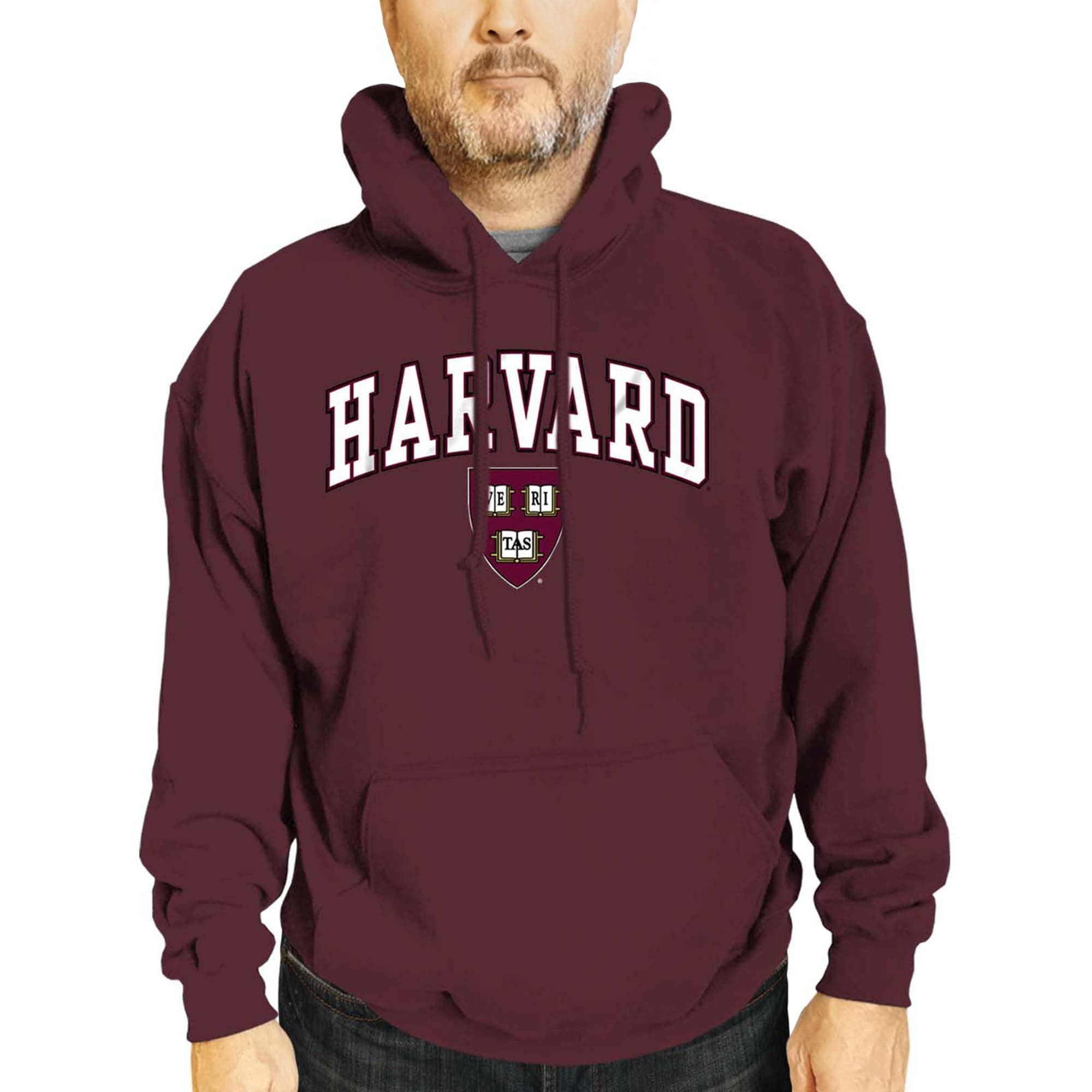 Long Sleeves NCAA Adult Arch & Logo Gameday Unisex Hooded Sweatshirt, Maroon, S