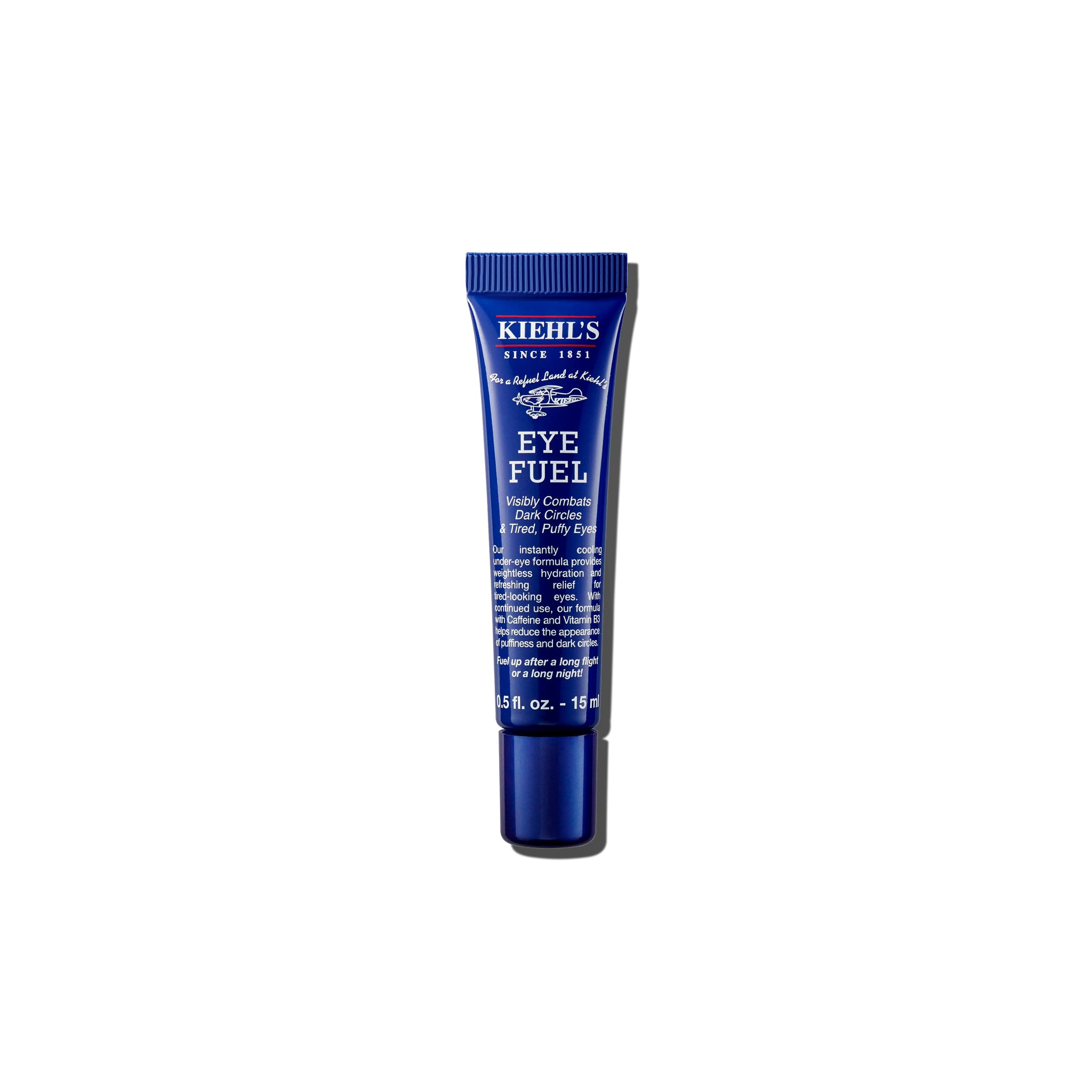 Kiehl's Facial Fuel Eye Cream, Stimulating Eye Treatment for Men, Caffeine Formula Known to Help Reduce Dark Circles & Puffiness, Eyes Look Energized and Refreshed, Instant Cooling Effect - 0.5 fl oz
