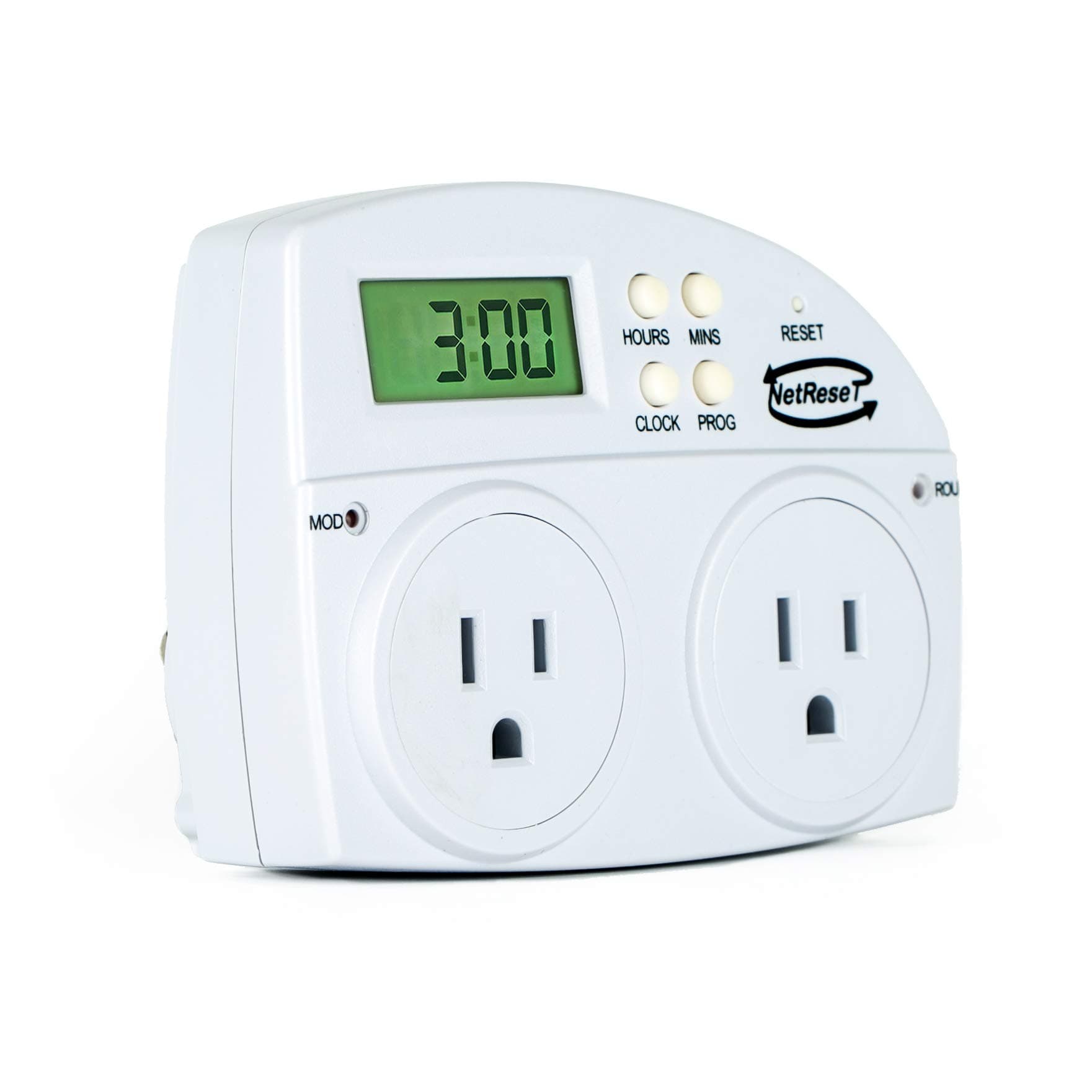 NetReset NetReset NR-1000US Smart Power Cycler for Modems and Routers supports Comcast XFINITY, Charter Spectrum, Time Warner Cable, Cox, BrightHouse, and More