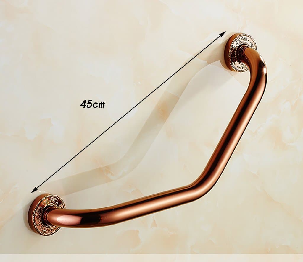 bathtub grab bars Bathroom handrails carved vintage handrails bathroom safety rails bathroom non-slip handrails shower safety bars ( Size : 45cm )