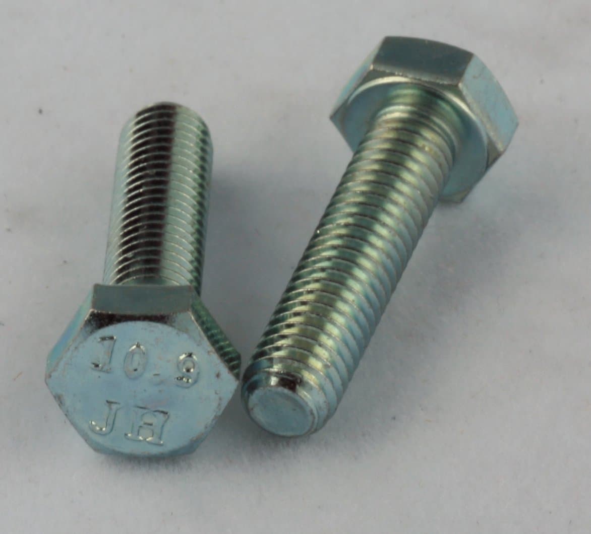 M12-1.25 x 35mm Hx Hd Cap Screws Fine Thread CL10.9 Zinc 7 Pack