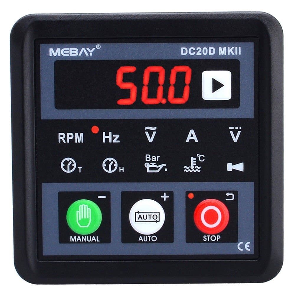 DC20D-MK2 Diesel/Gasonline Engine Generator Control Module Controller, Manual/Remote Auto Start, DC 8-36V with RS485 Communication Port