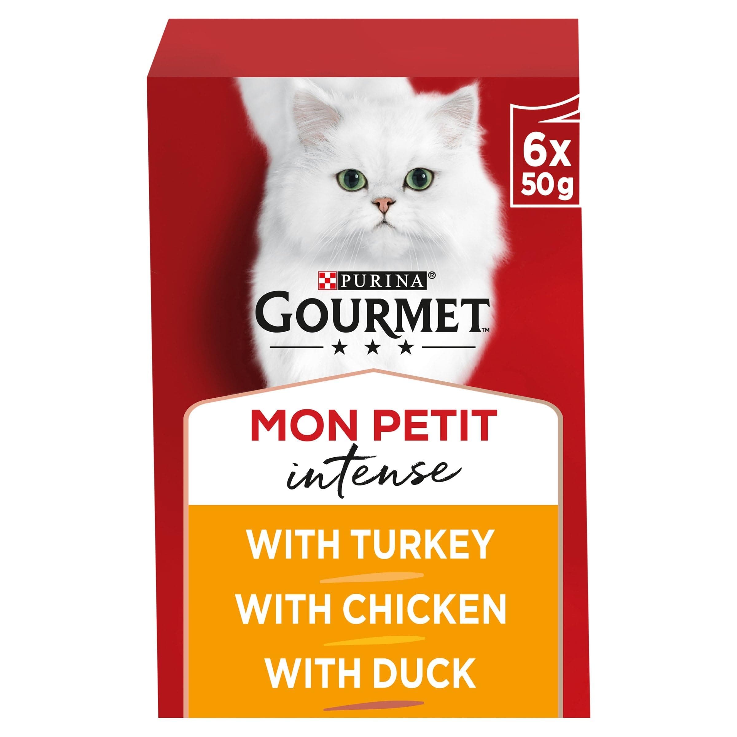 Cat Food Mon Petit Pouches Poultry 6x50g (6 Pouches)