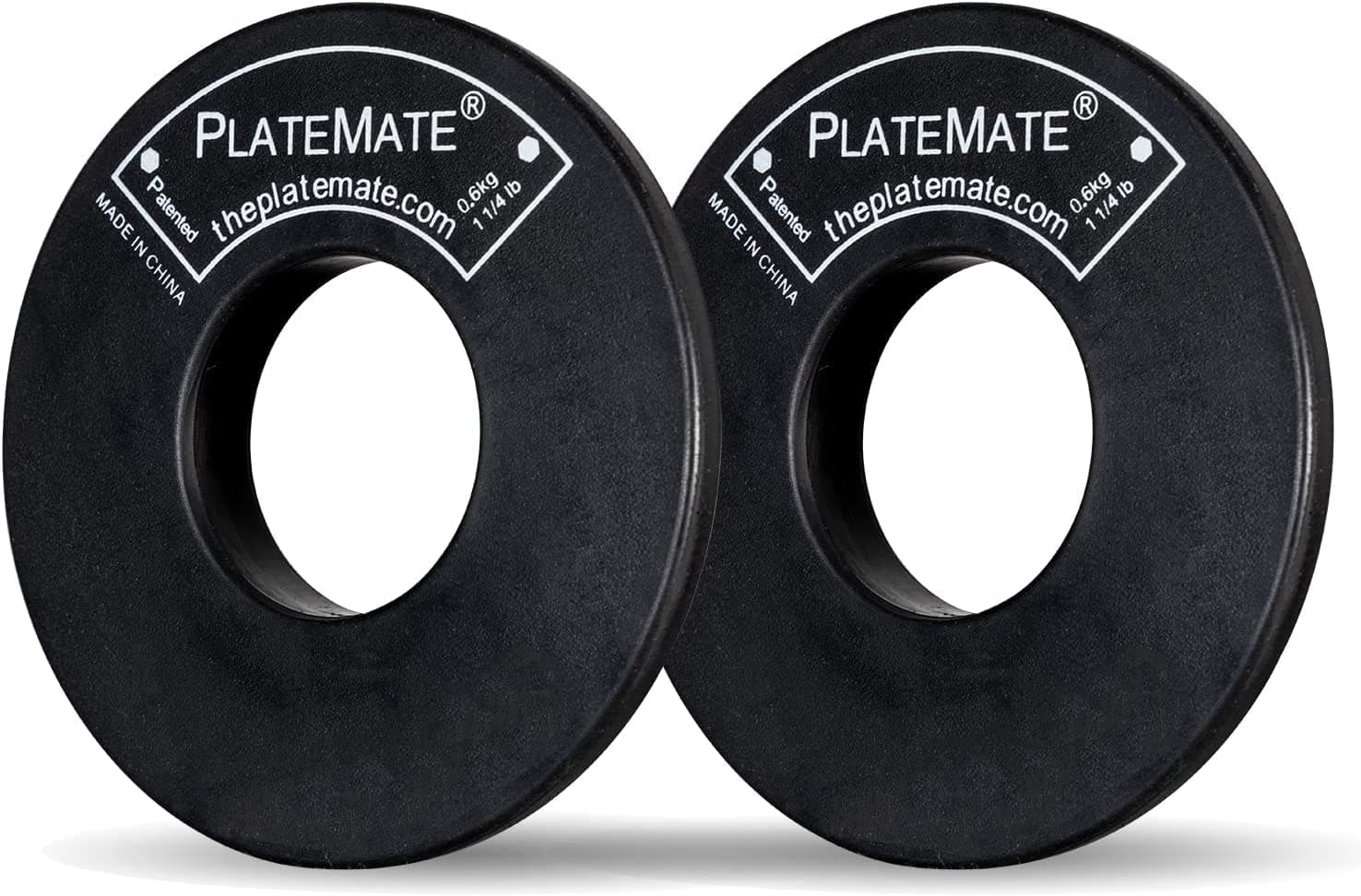 PlateMate 2-Pcs Magnetic Donut 1.25-Lb Workout Microload Weight Plate Add-Ons (2.5 lb. Set)