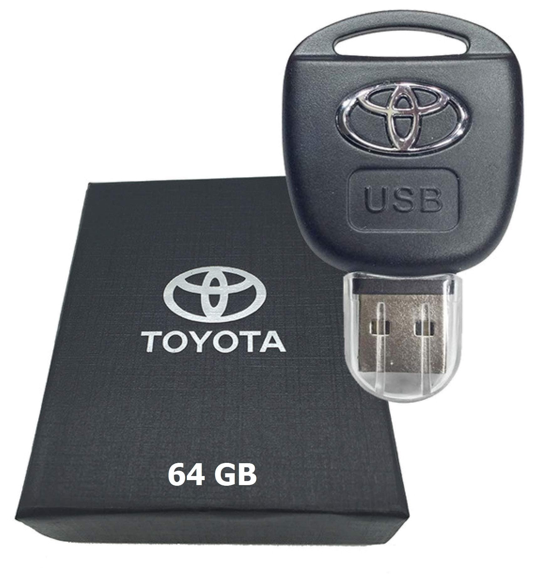 Sports Car Toyota Remote Key 64GB USB Flash Drive. Presented in gift box.