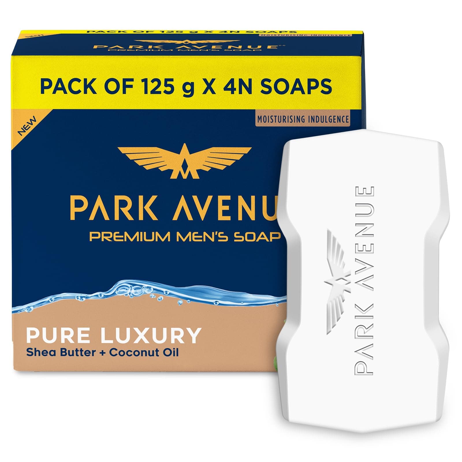Premium Men’s Soaps for Bath – Pure Luxury | 125g (Pack of 4) | Enriched with Shea Butter & Coconut Oil | Grade 1 Soap | For All Skin Types