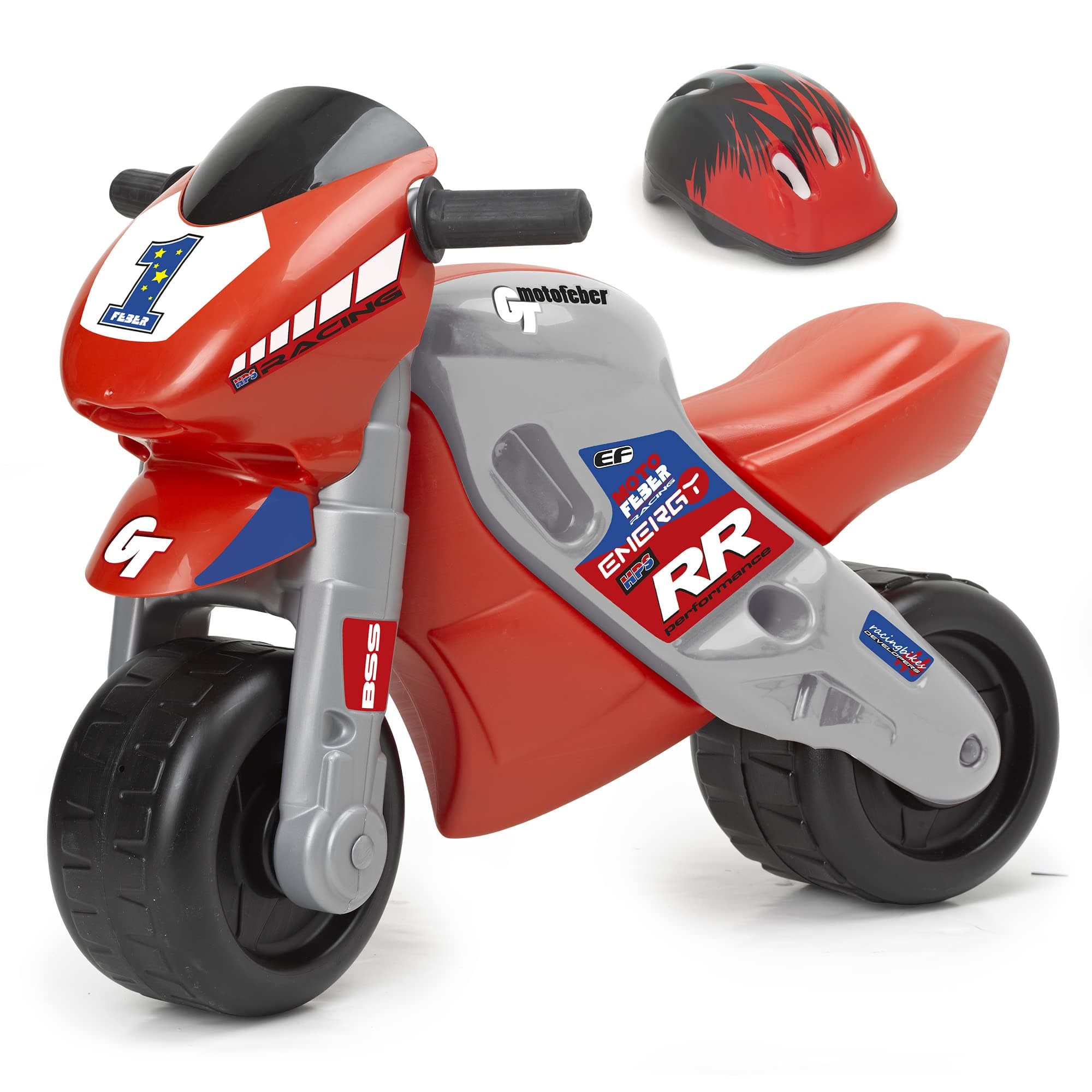 Motofeber 2 Racing Red, balance bike, foot-to-floor, ride-on (Famosa Toys 800008171)