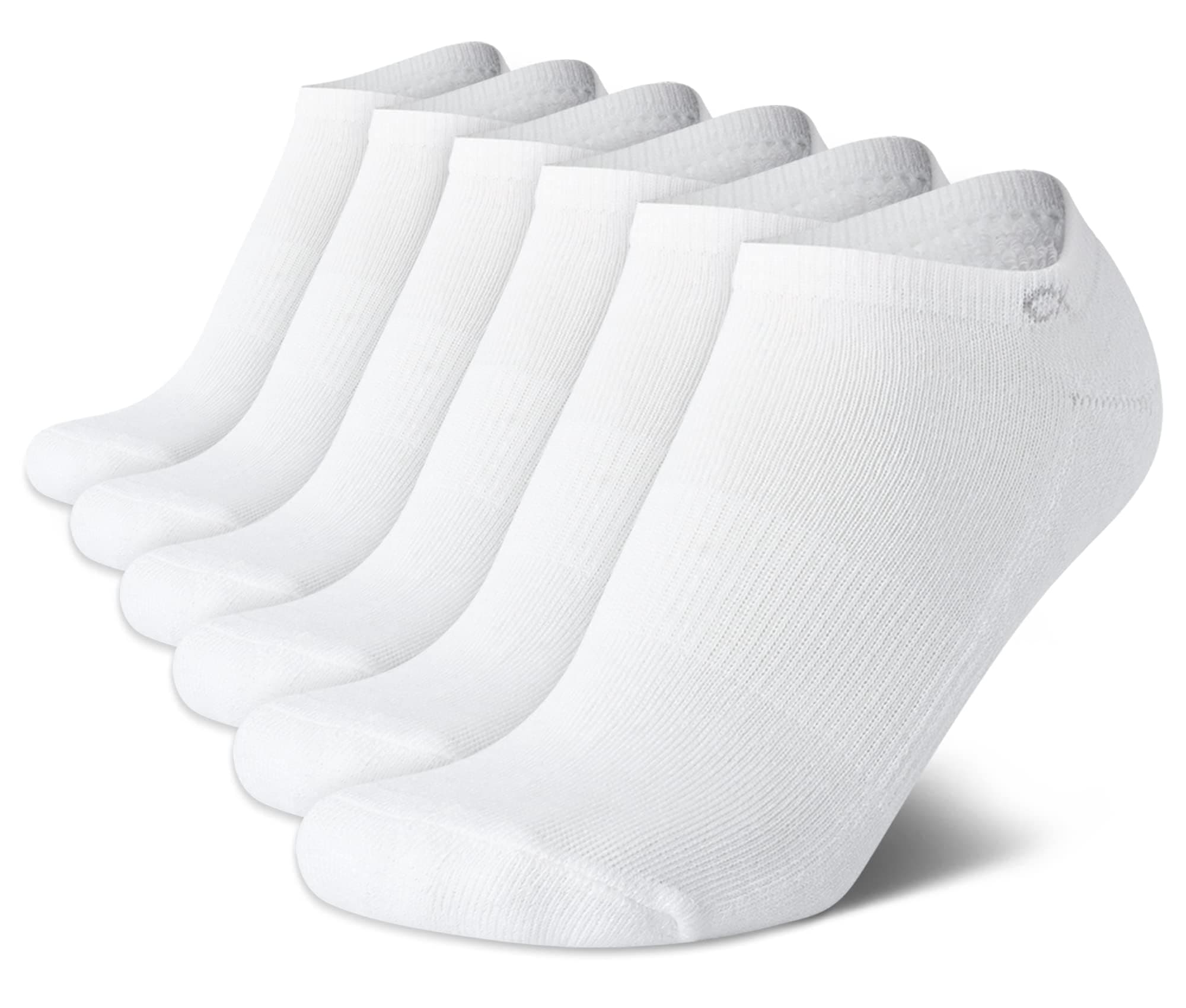 Womens No Show Socks - 6 Pack Breathable Cotton Blend Athletic Performance Low Cut Running Socks for Women