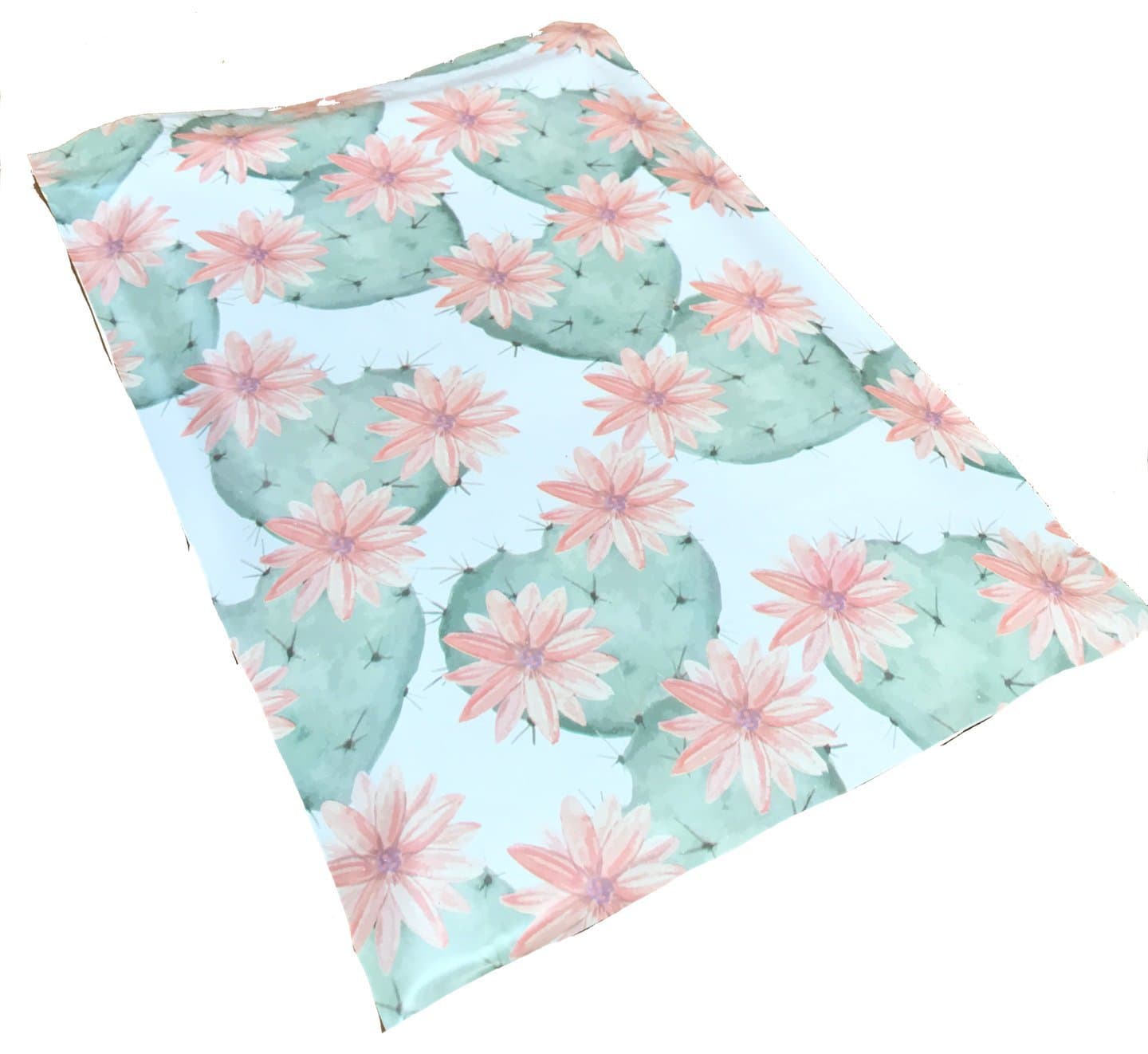 Poly Mailers Flowering Cactus Designer Mailers Custom Boutique Shipping Bags Plastic Shipping Envelopes #SmileMail (100 10x13)