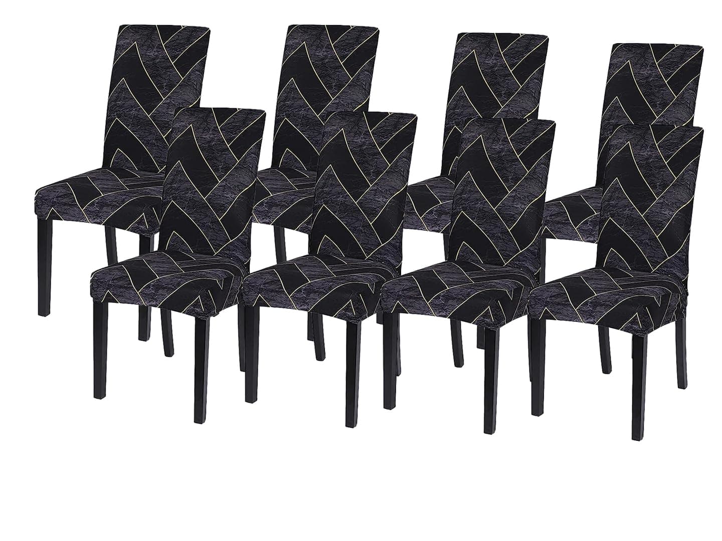 Dining Room Chair Covers Stretch Parsons Chair Slipcovers for Dining Room Chair |Elastic Chair Cover |Stretchable Dining Chair Cover |Removable |Washable|Set of 8|