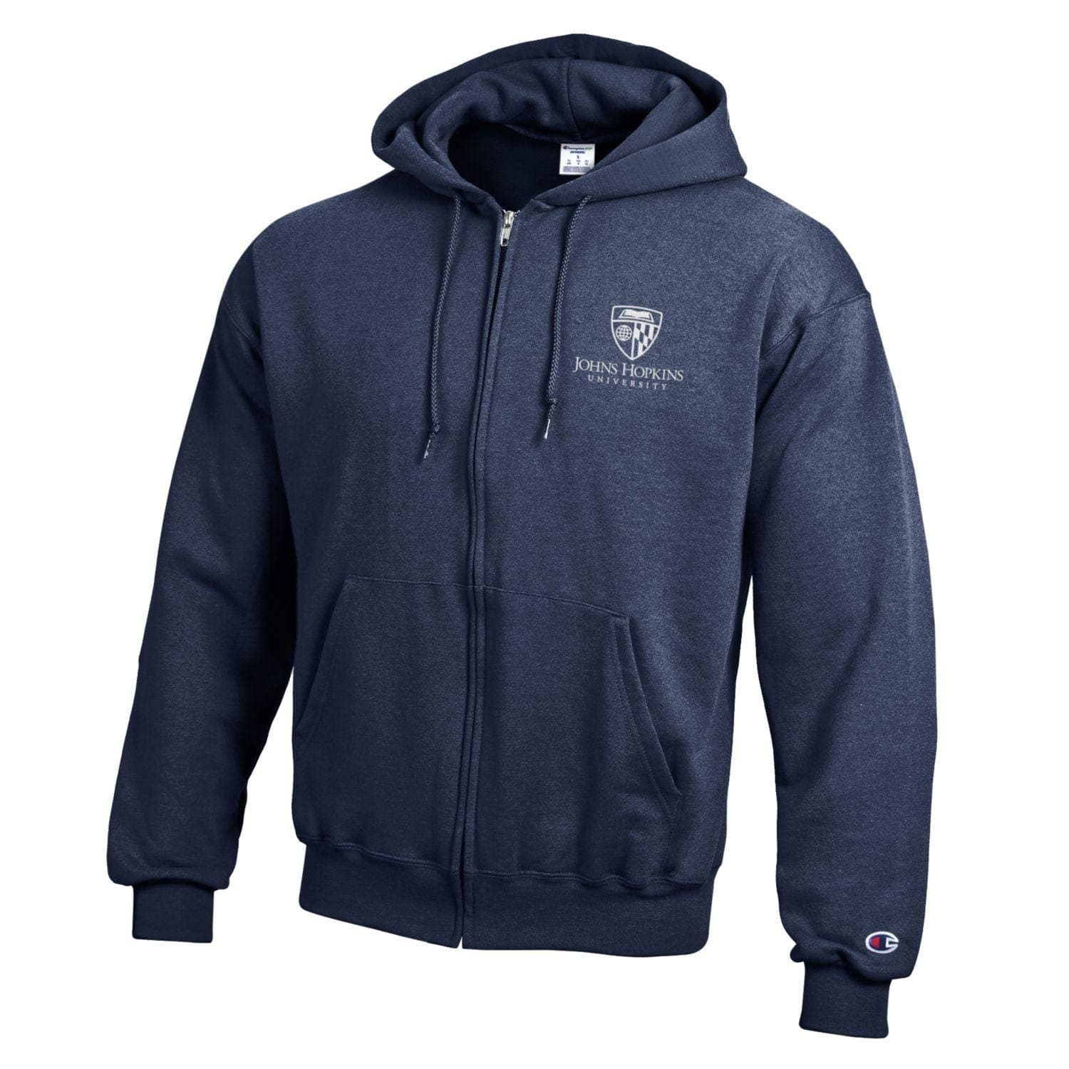Johns Hopkins University Full Zip Sweatshirt Hoodie
