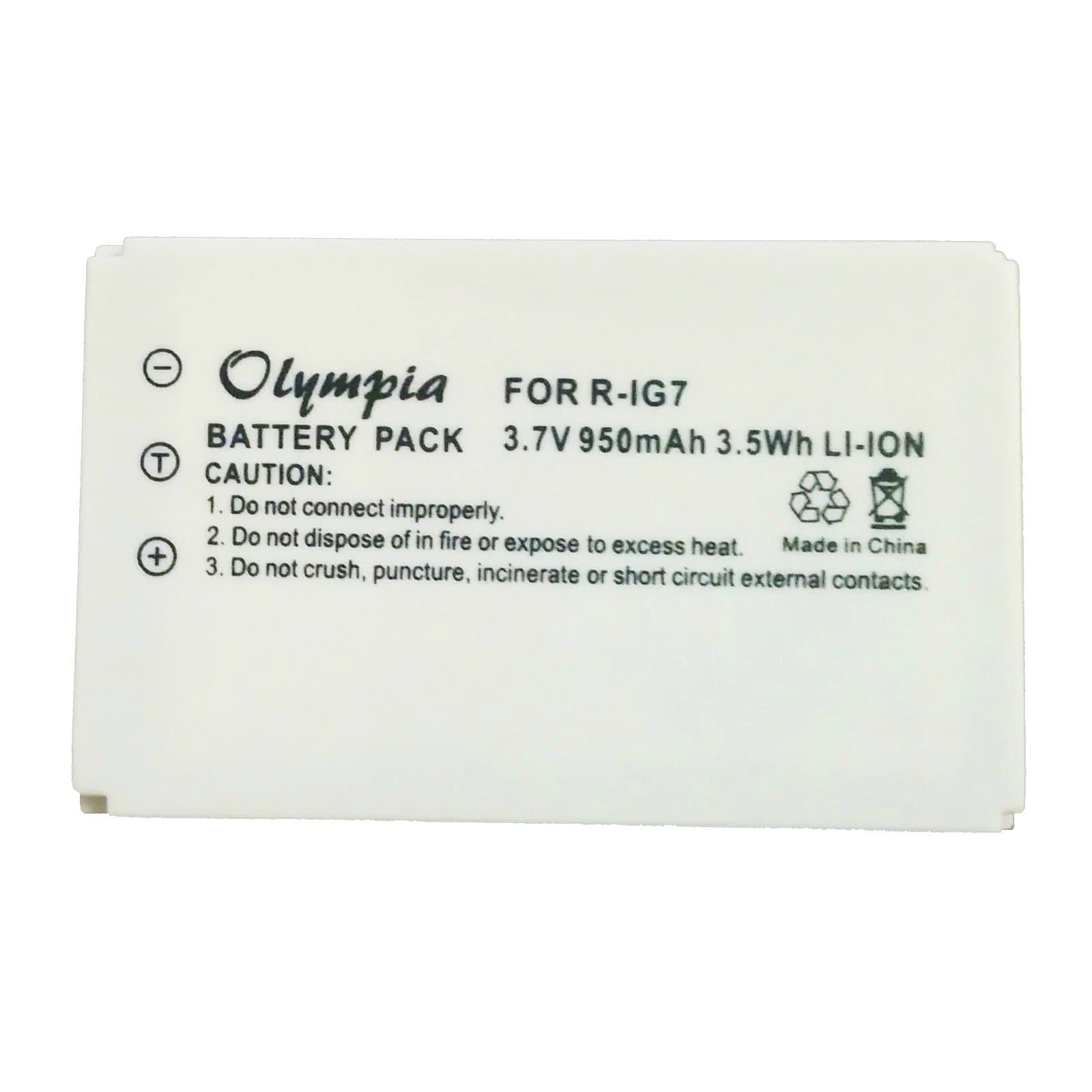 Replacement Battery for Logitech Harmony 880 Pro Universal Remote (950mAh, 3.7V, Li-Ion)