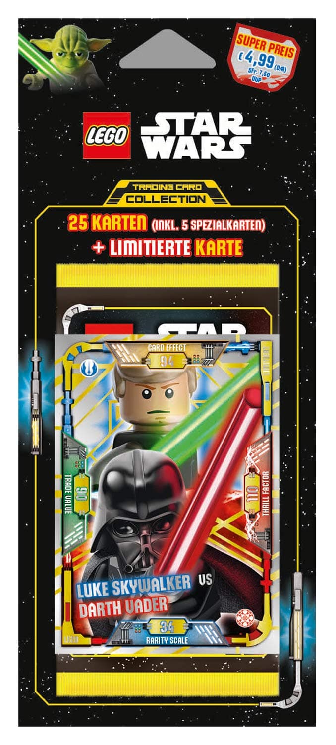 Top Media 180255 Lego Star Wars Trading Cards, Pack of 5, Multi-Coloured