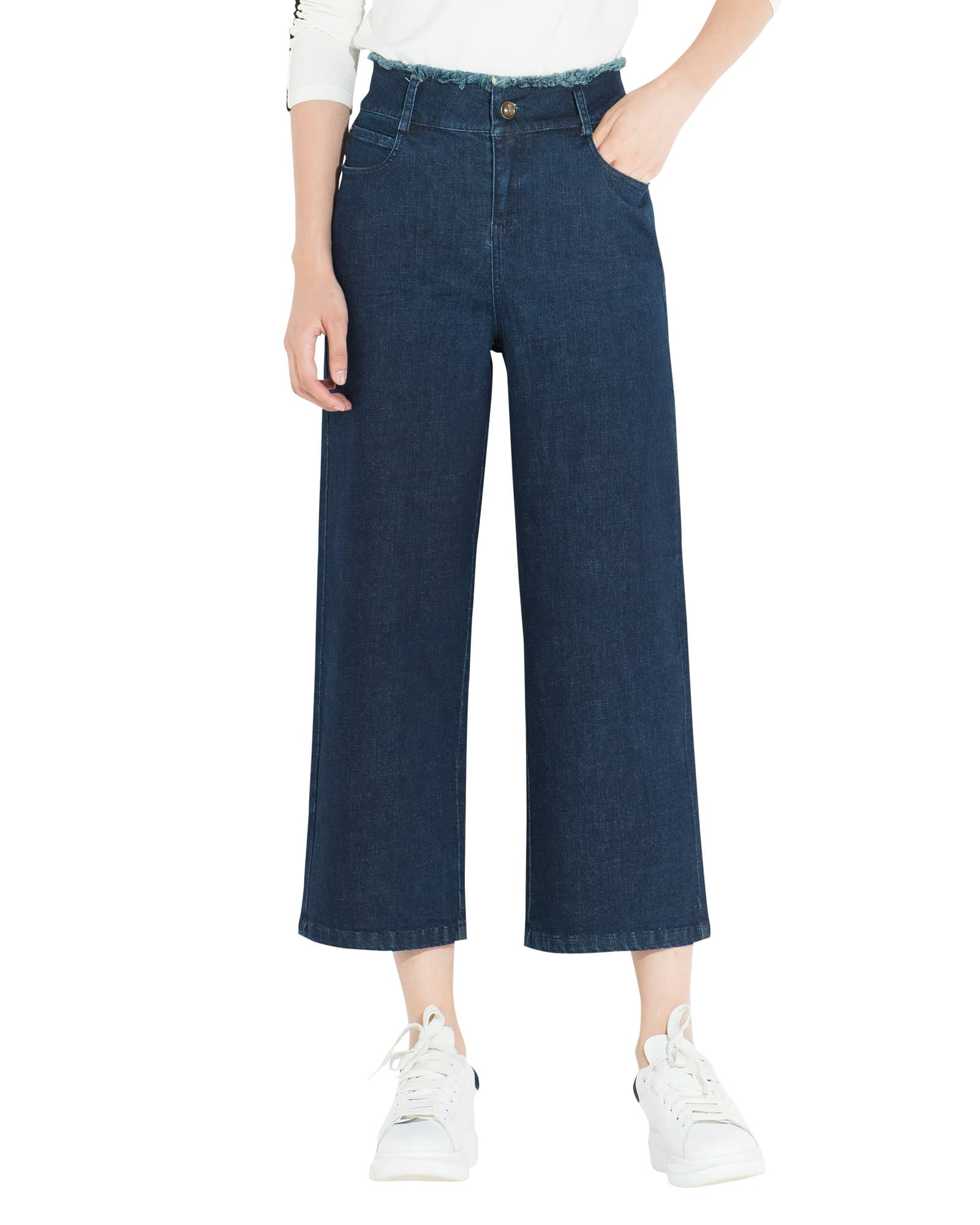 Women's Wide Leg Pants Bootcut Palazzo Straight Denim Jeans