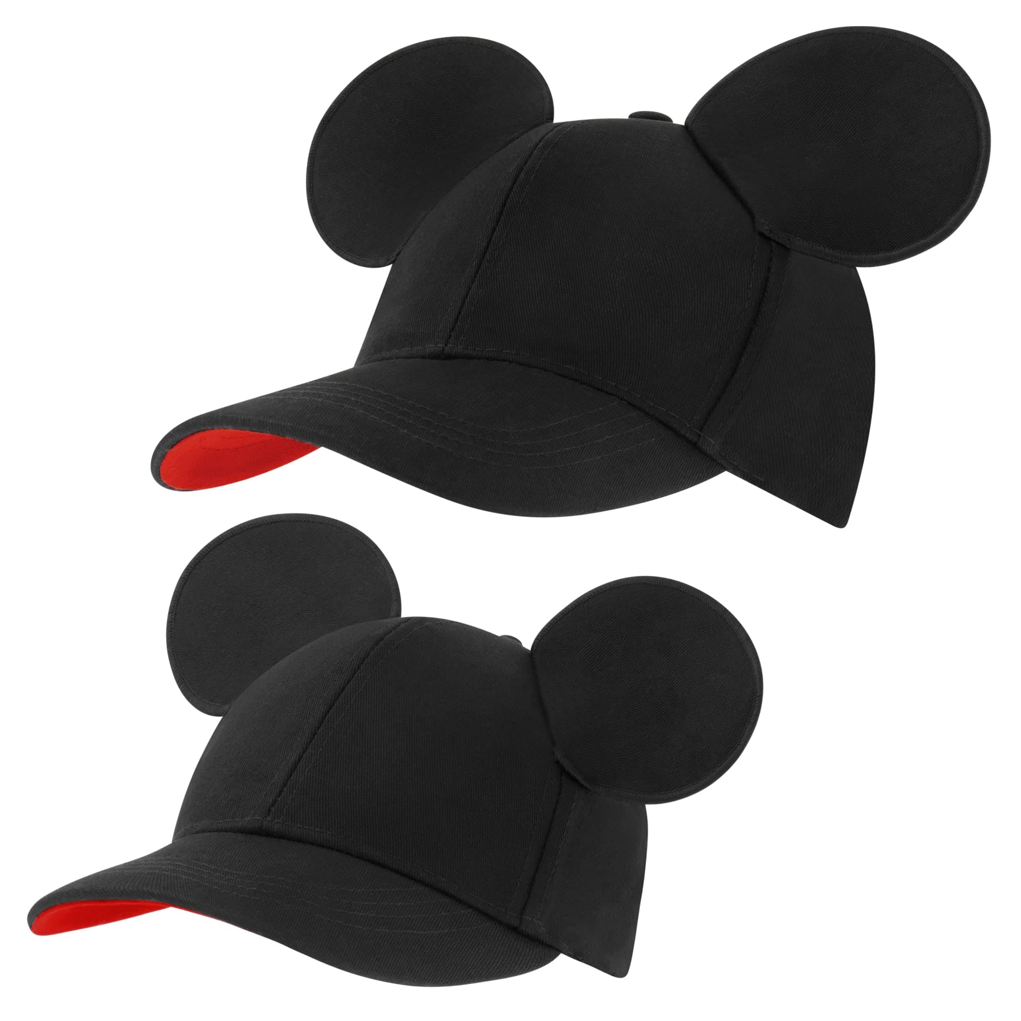 ABG AccessoriesKids Hat Toddler Ages 2-7 Mickey Mouse Baseball Cap, Black, Daddy and Little Boy 4-7