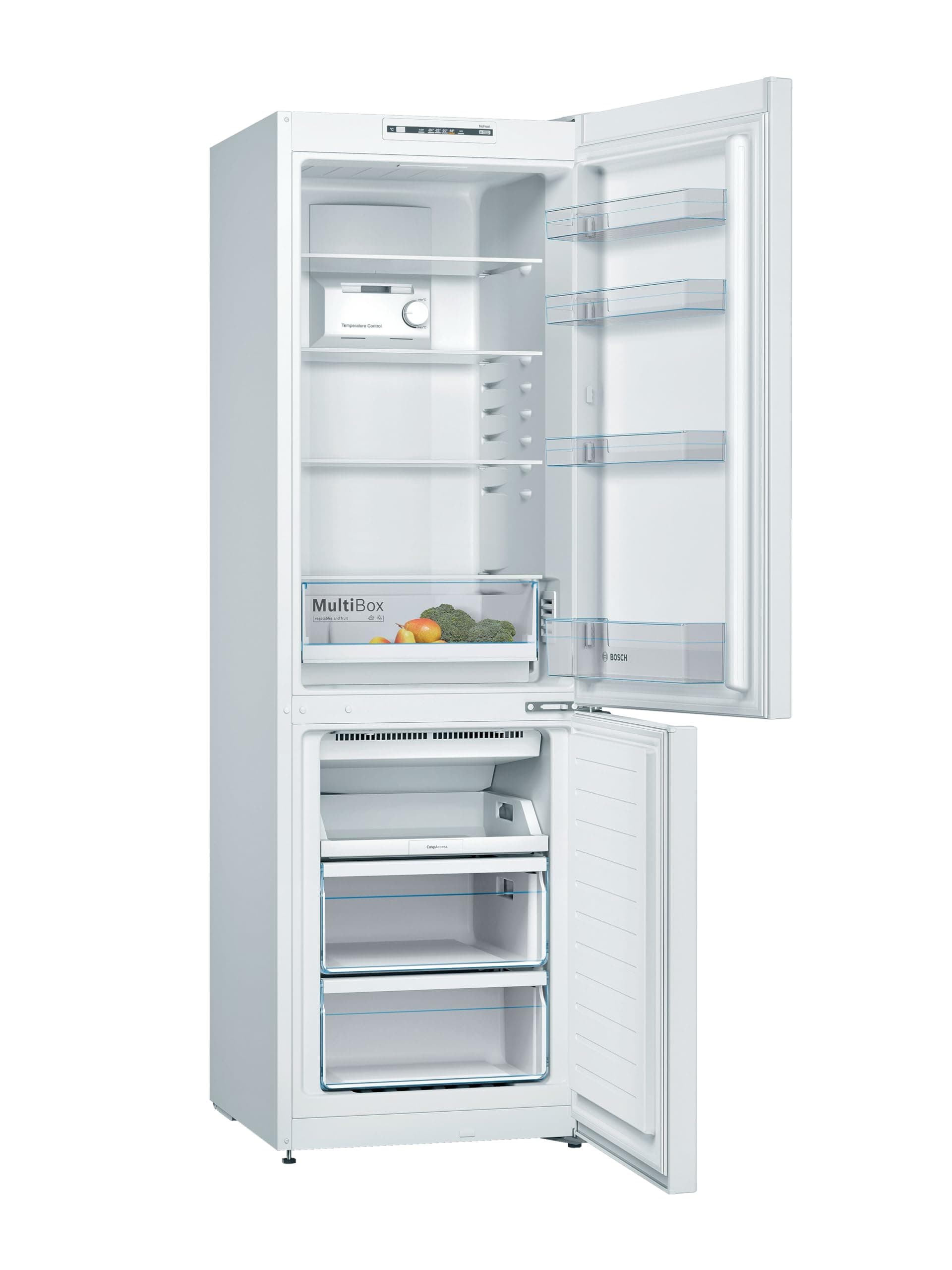 Bosch Home & Kitchen Appliances KGN36NWEAG Serie 2, Free-standing Fridge Freezer NoFrost PerfectFit