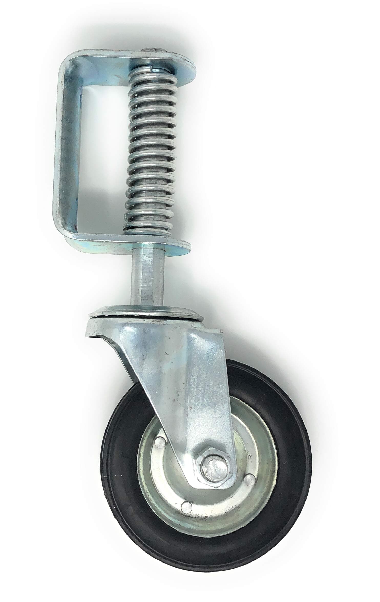 New 6 Inch Spring Loaded Swivel Wheel Heavy Duty 14" Overall Height
