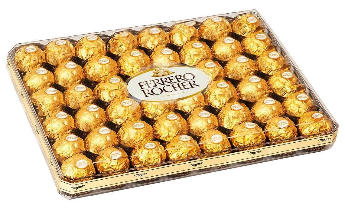 FERRERO ROCHER HAZELNUT CHOCOLATE 21.2 OZ Chocolate 600g (48 Pieces)
